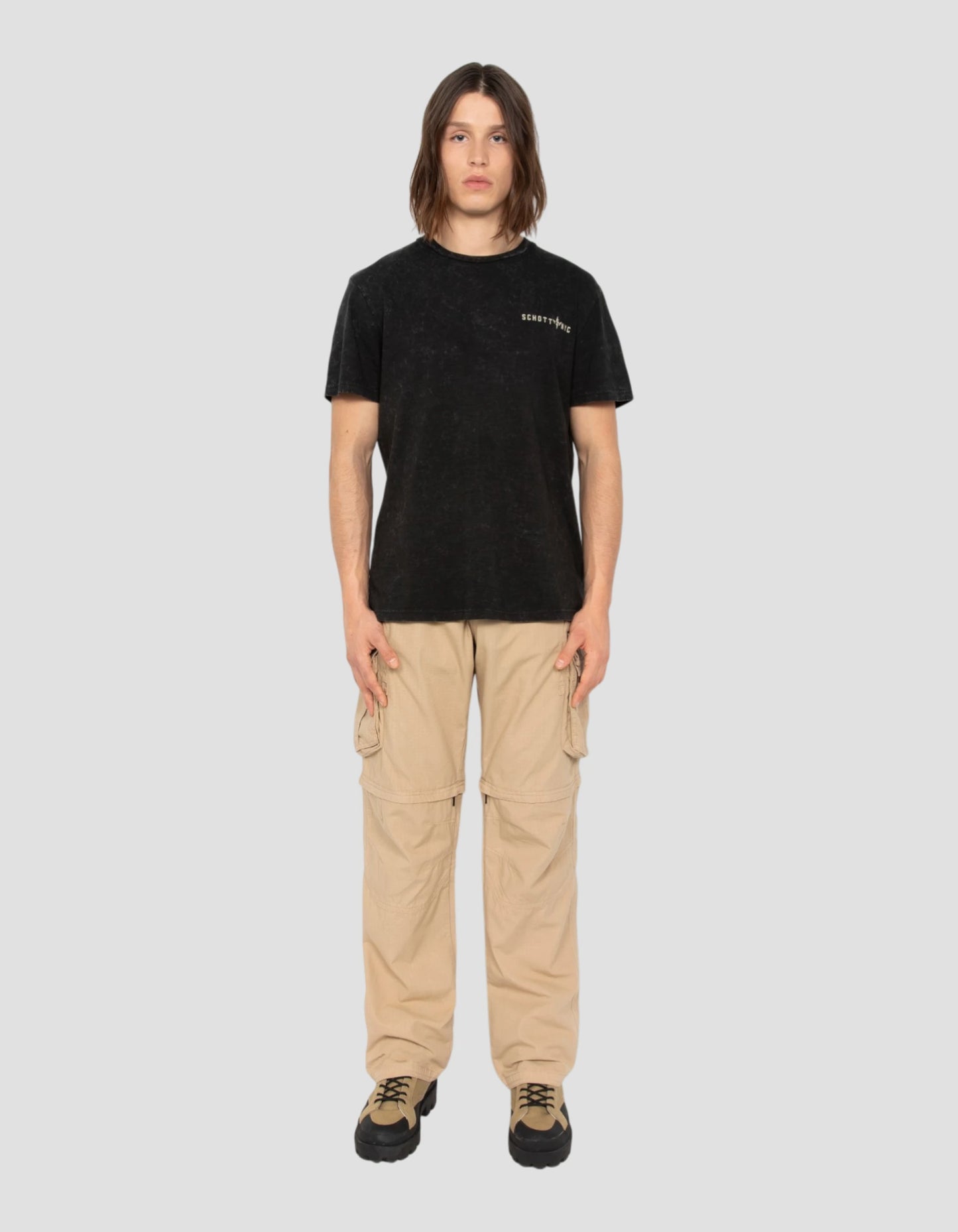 Beige 2 in 1 cargo pants