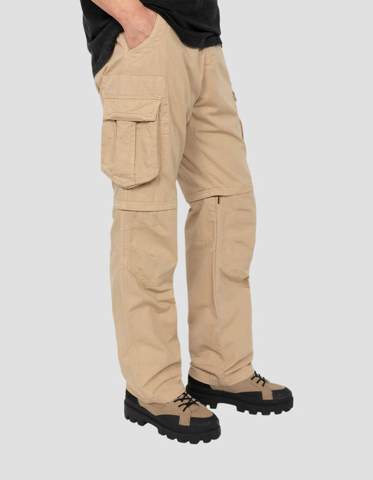 Pantaloni cargo 2 in 1 beige