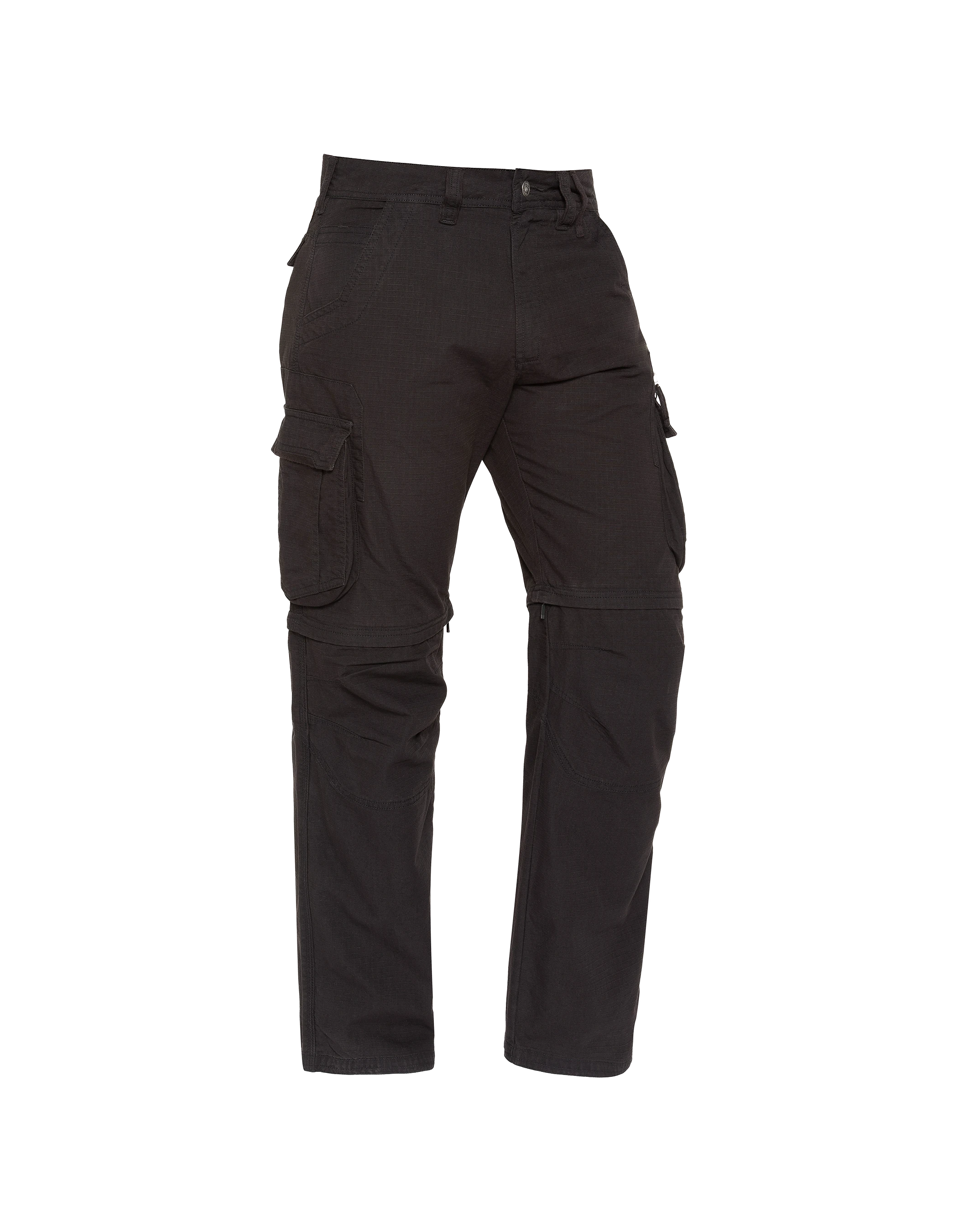 Schwarze 2-in-1-Cargohose-3