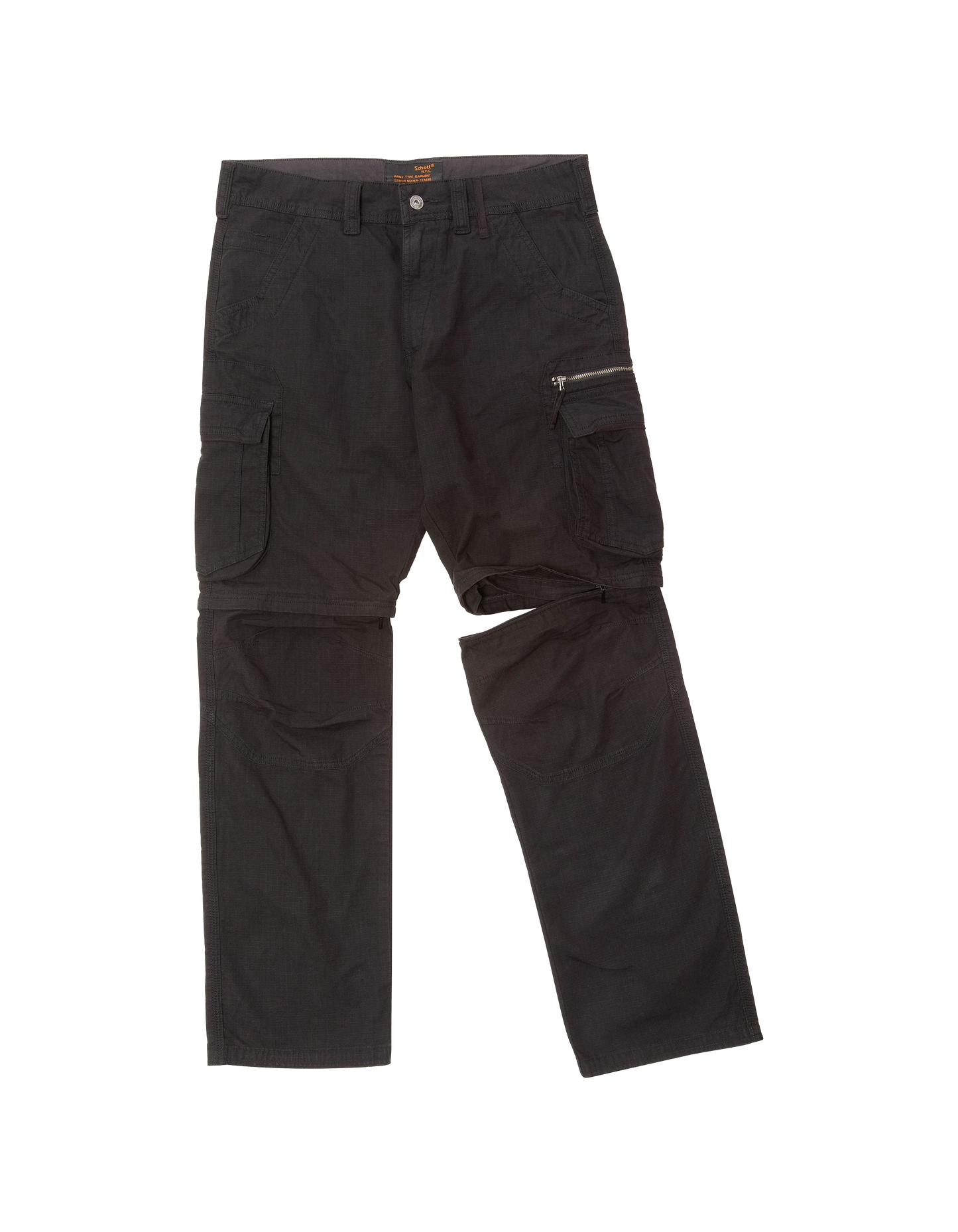 Schwarze 2-in-1-Cargohose