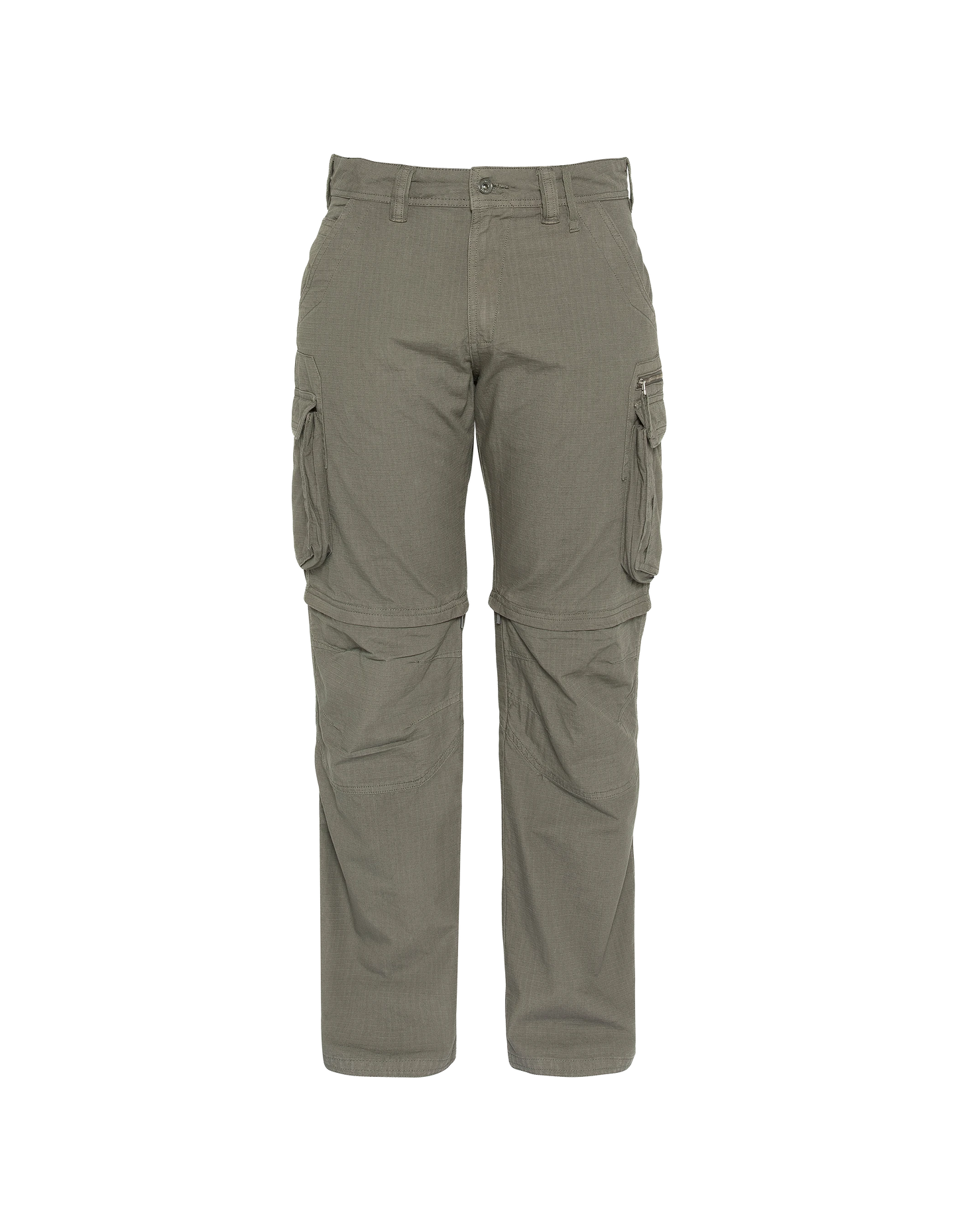 Grey/green 2-in-1 cargo pants