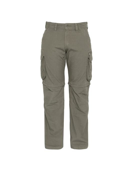 Grau/grüne 2-in-1-Cargohose