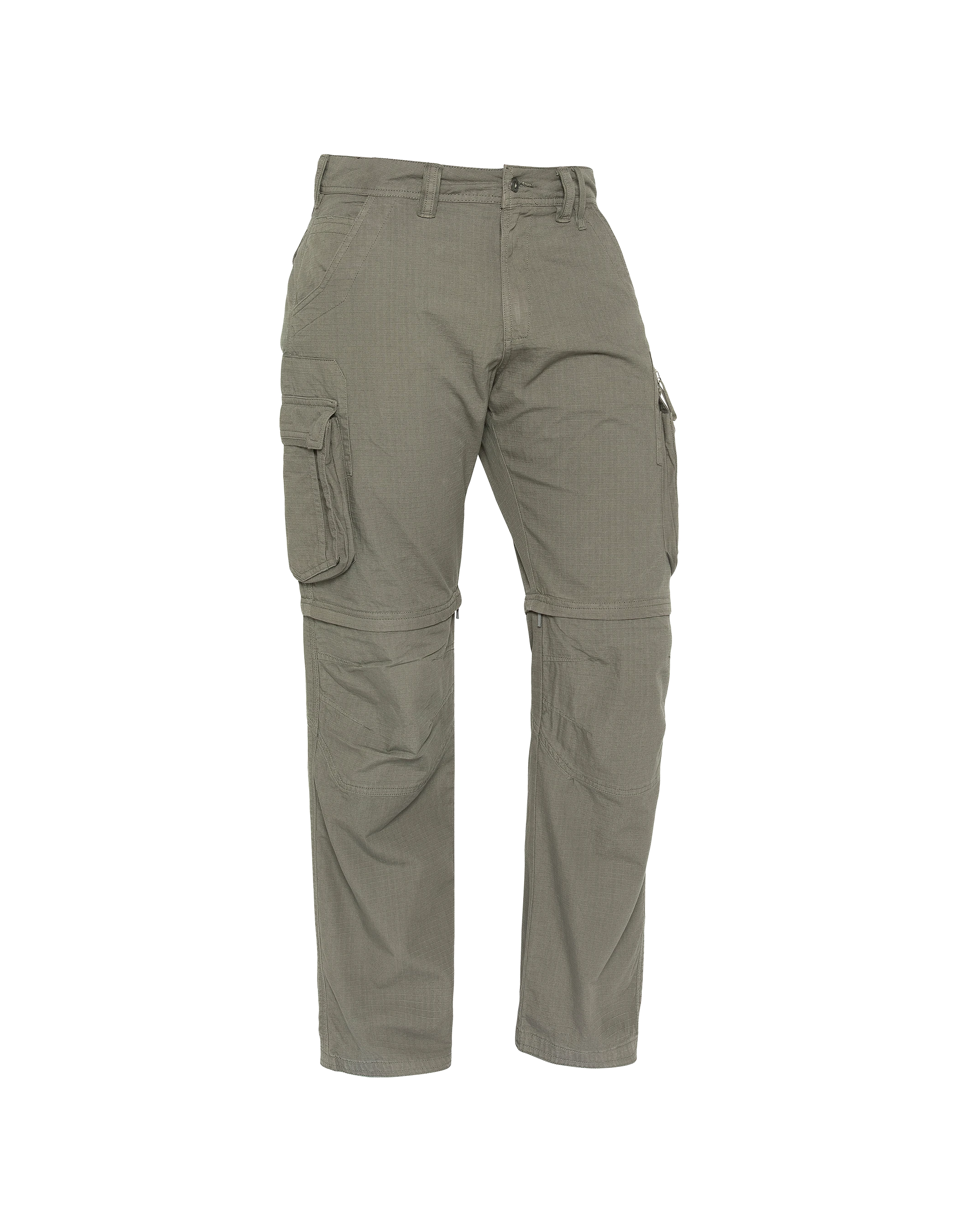 Grey/green 2-in-1 cargo pants-3