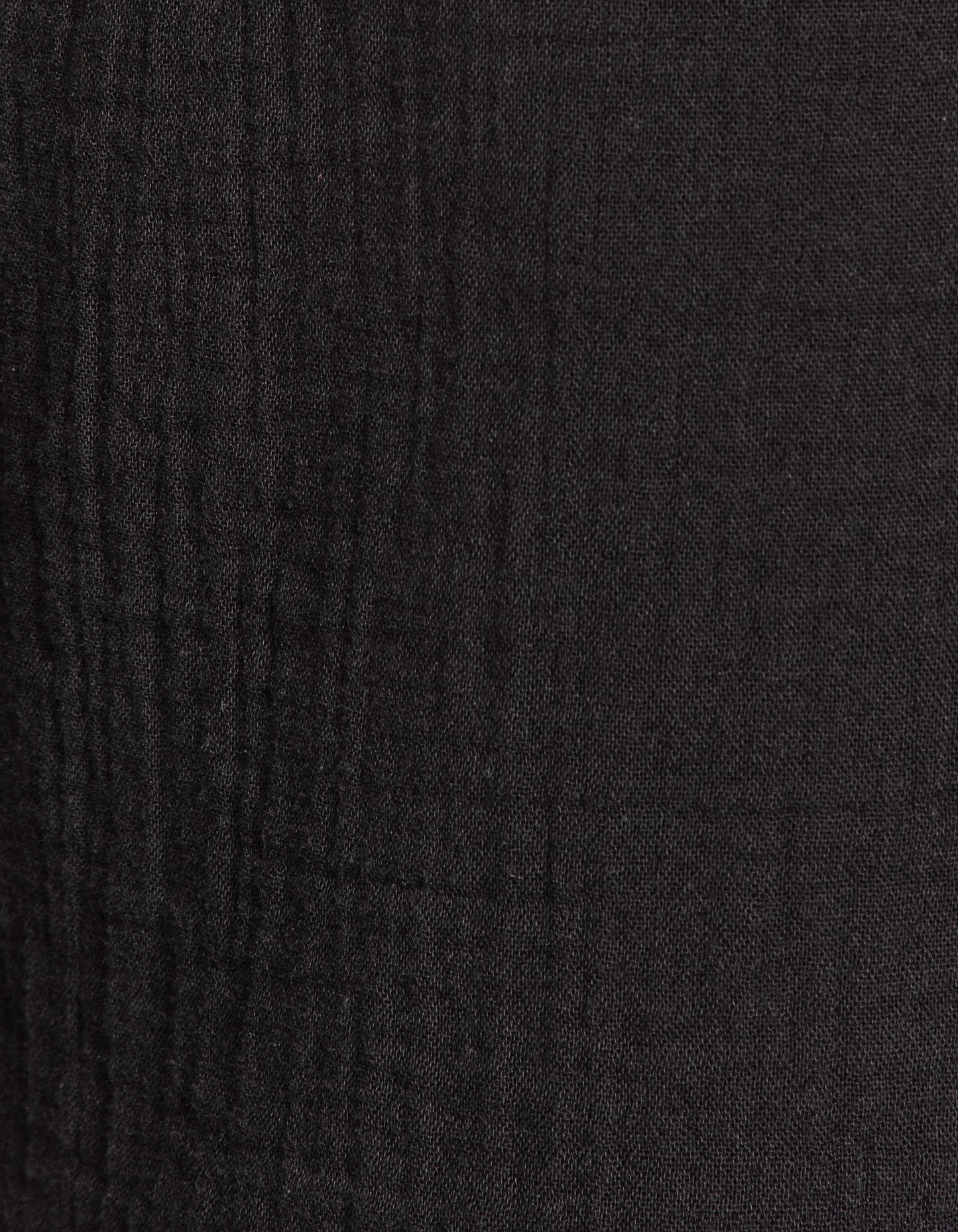 Shorts in garza di cotone nero