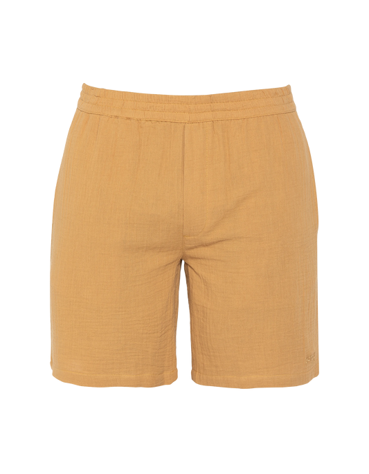 Short miel en gaze de coton