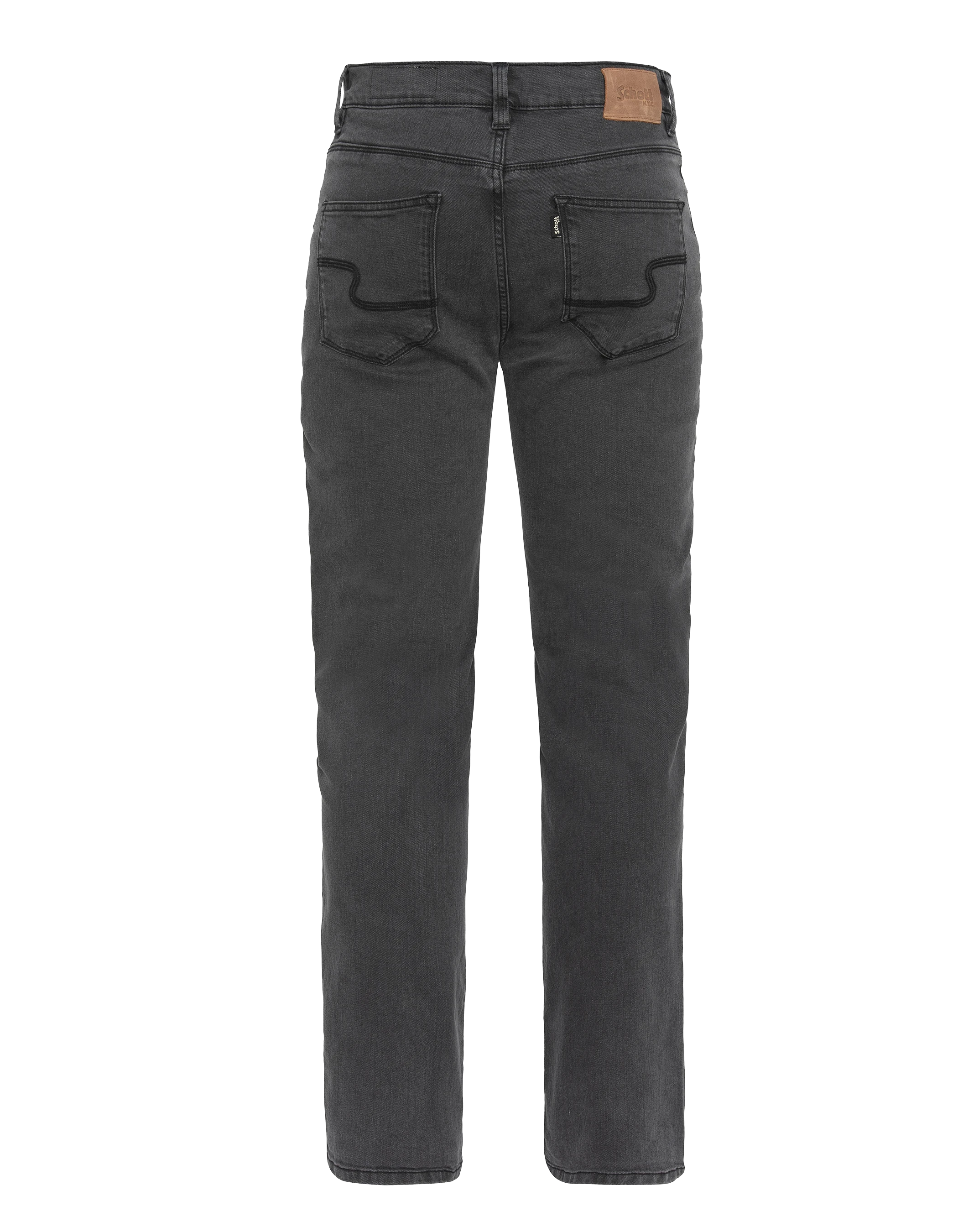 Rechte Jeans L32 Grau-2