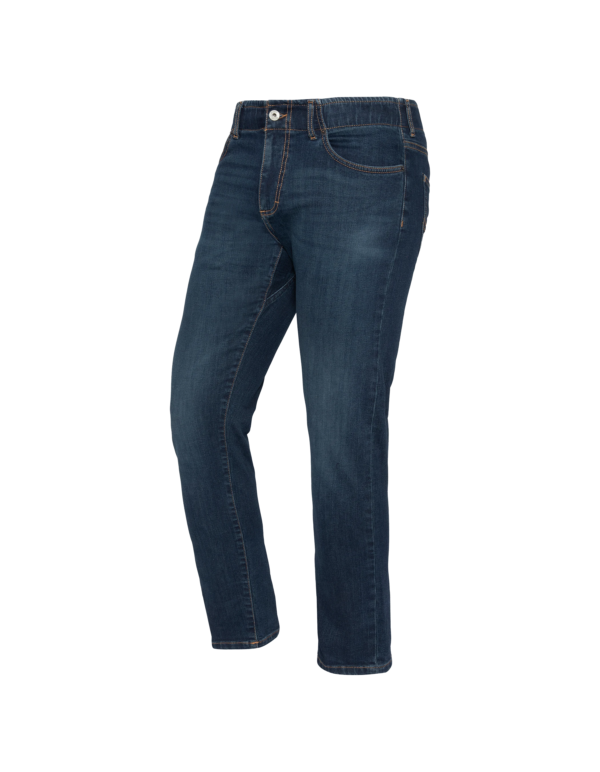 Dunkle dunkle blaue Jeans-4