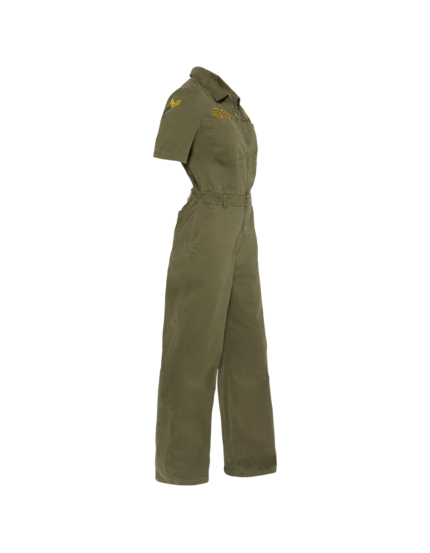 Tuta militare kaki a maniche corte