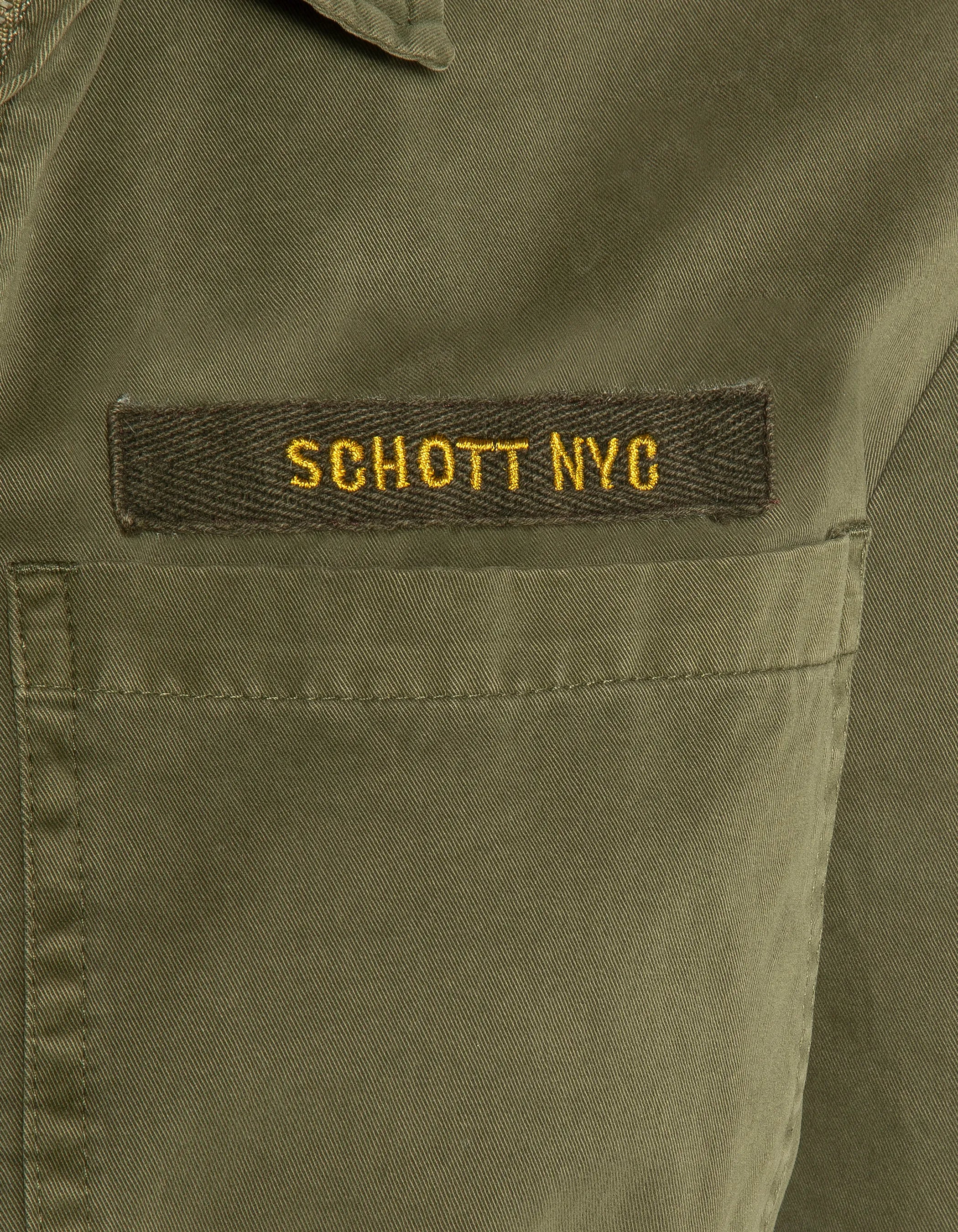 Tuta militare kaki a maniche corte-5