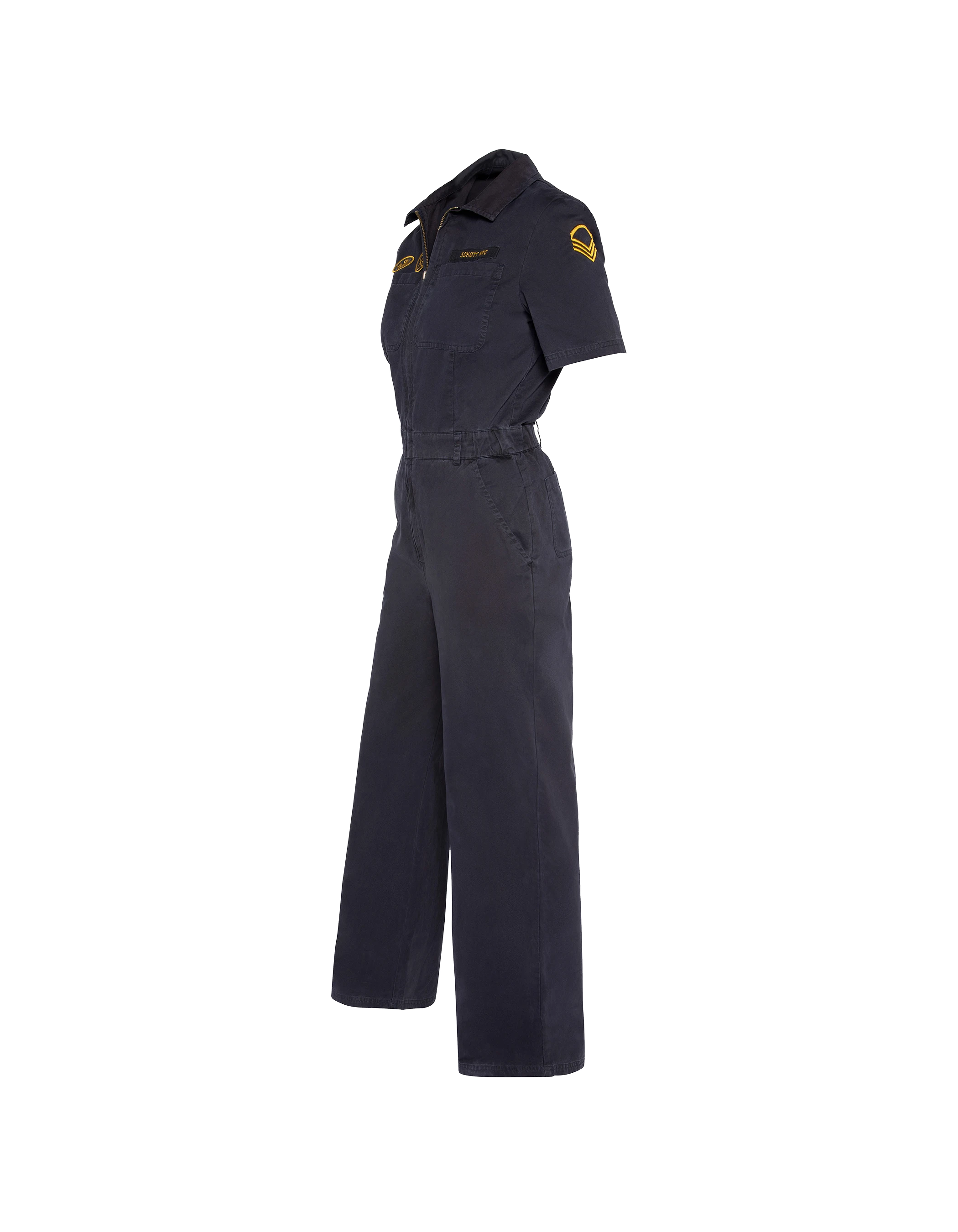 Combinaison bleu marine manches courtes army-8