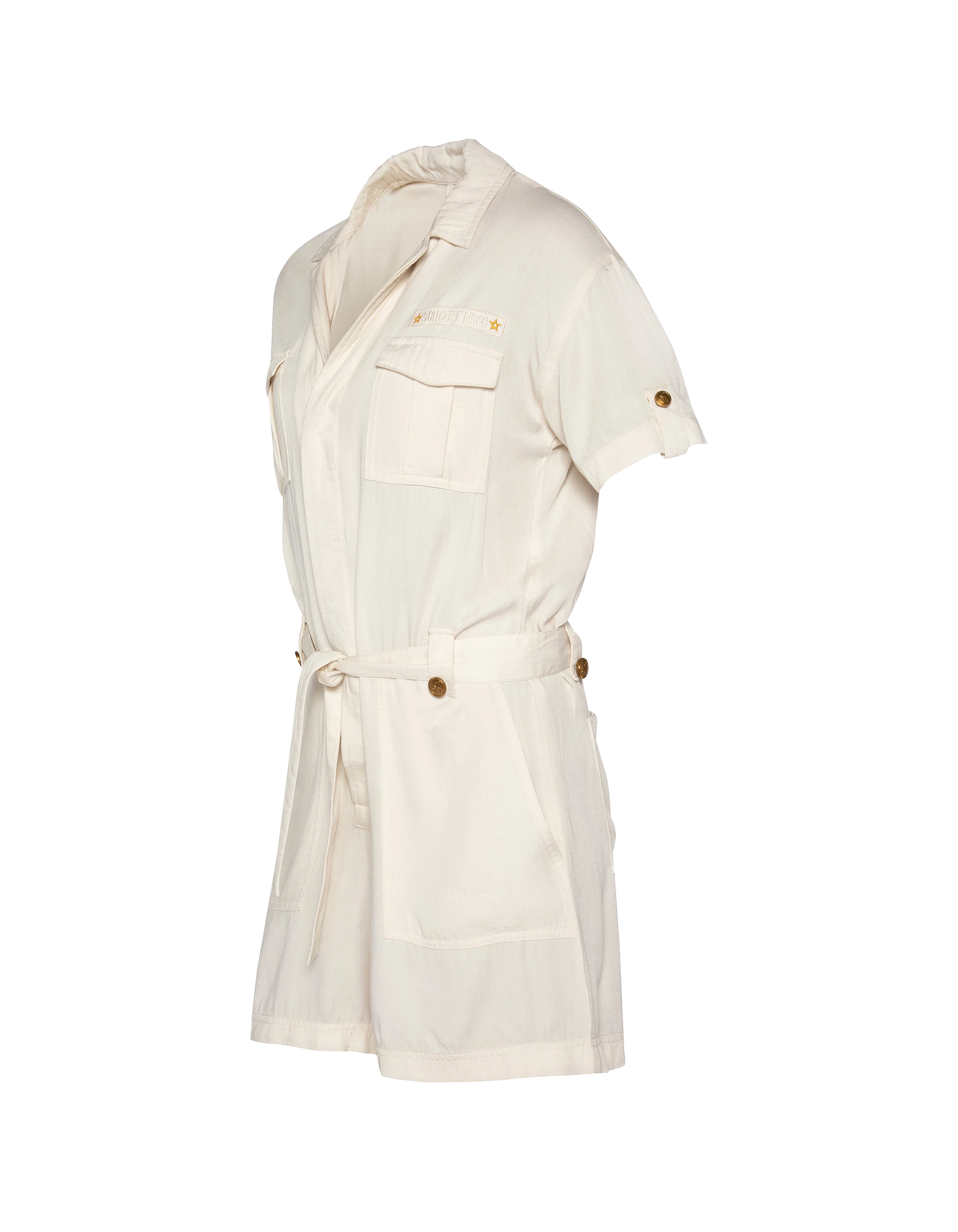 Combishort army légère blanc cassé-8