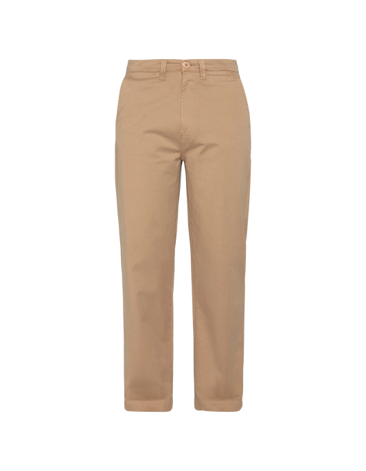 Pantaloni chino larghi beige
