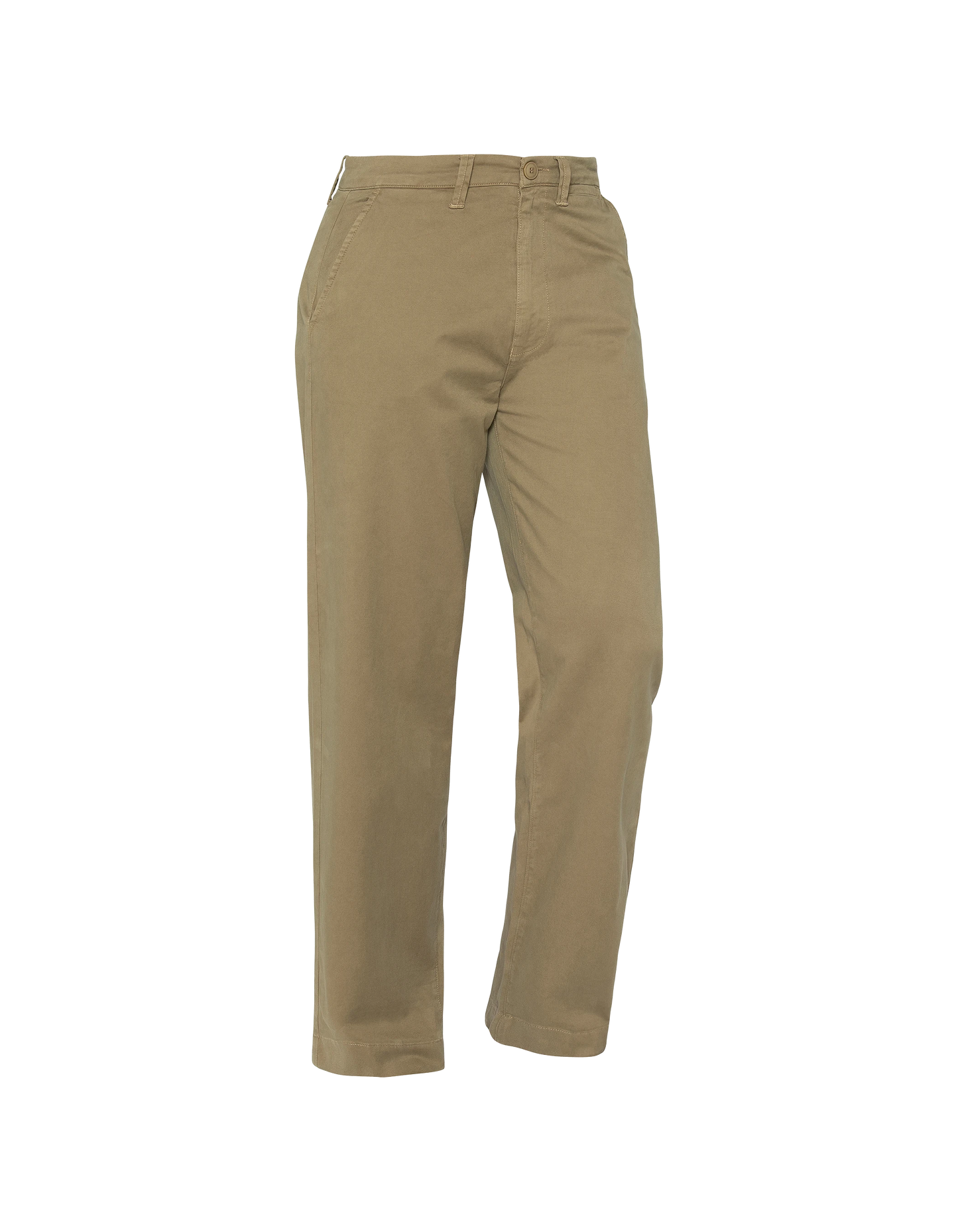 Pantalon chino kaki clair large