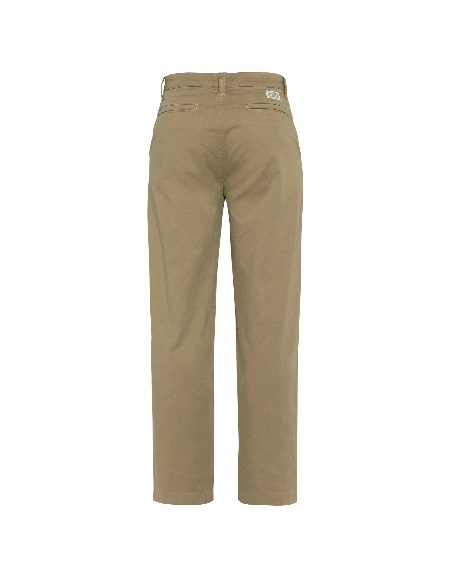 Pantalon chino kaki clair large
