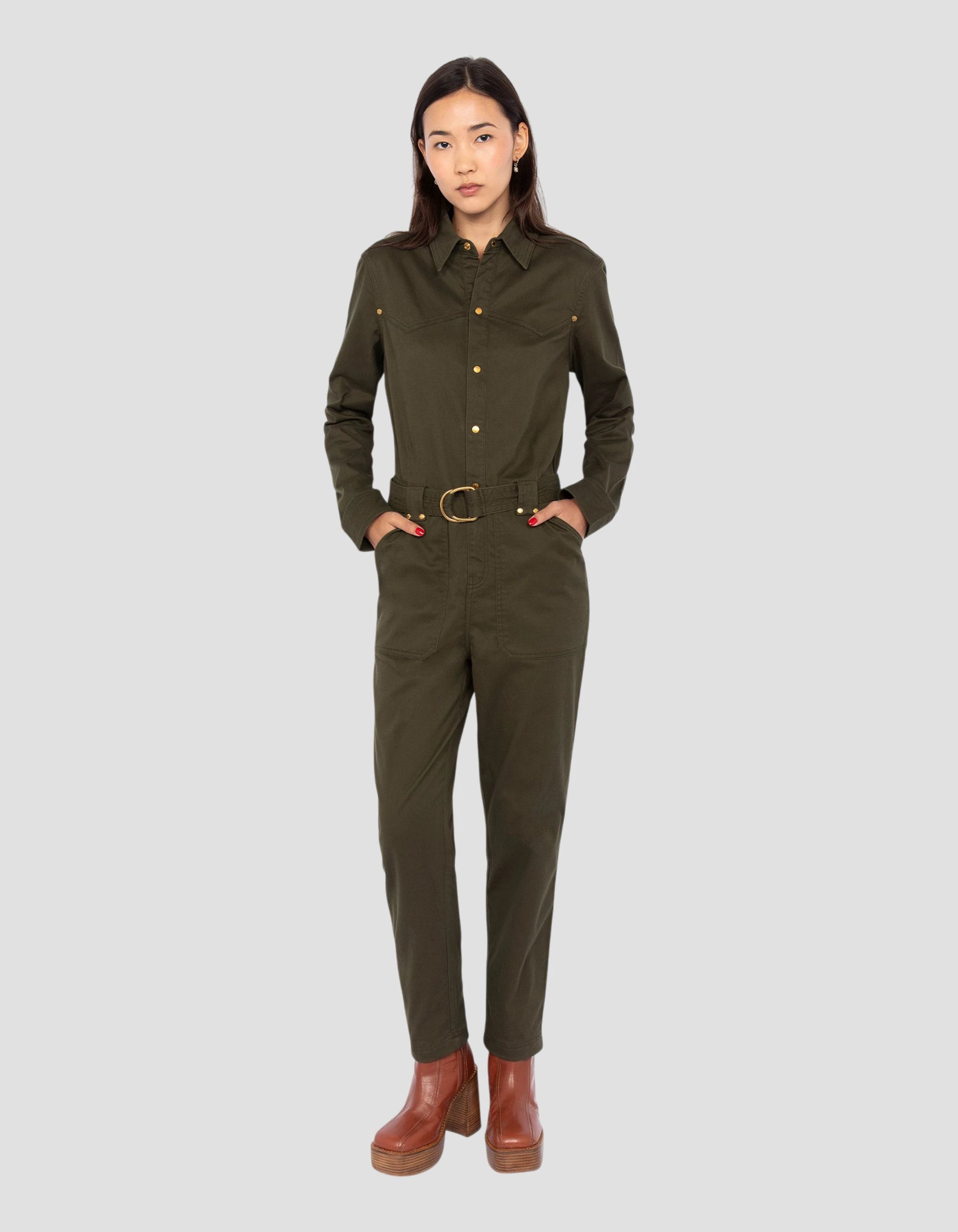 Khaki Western Combination-1