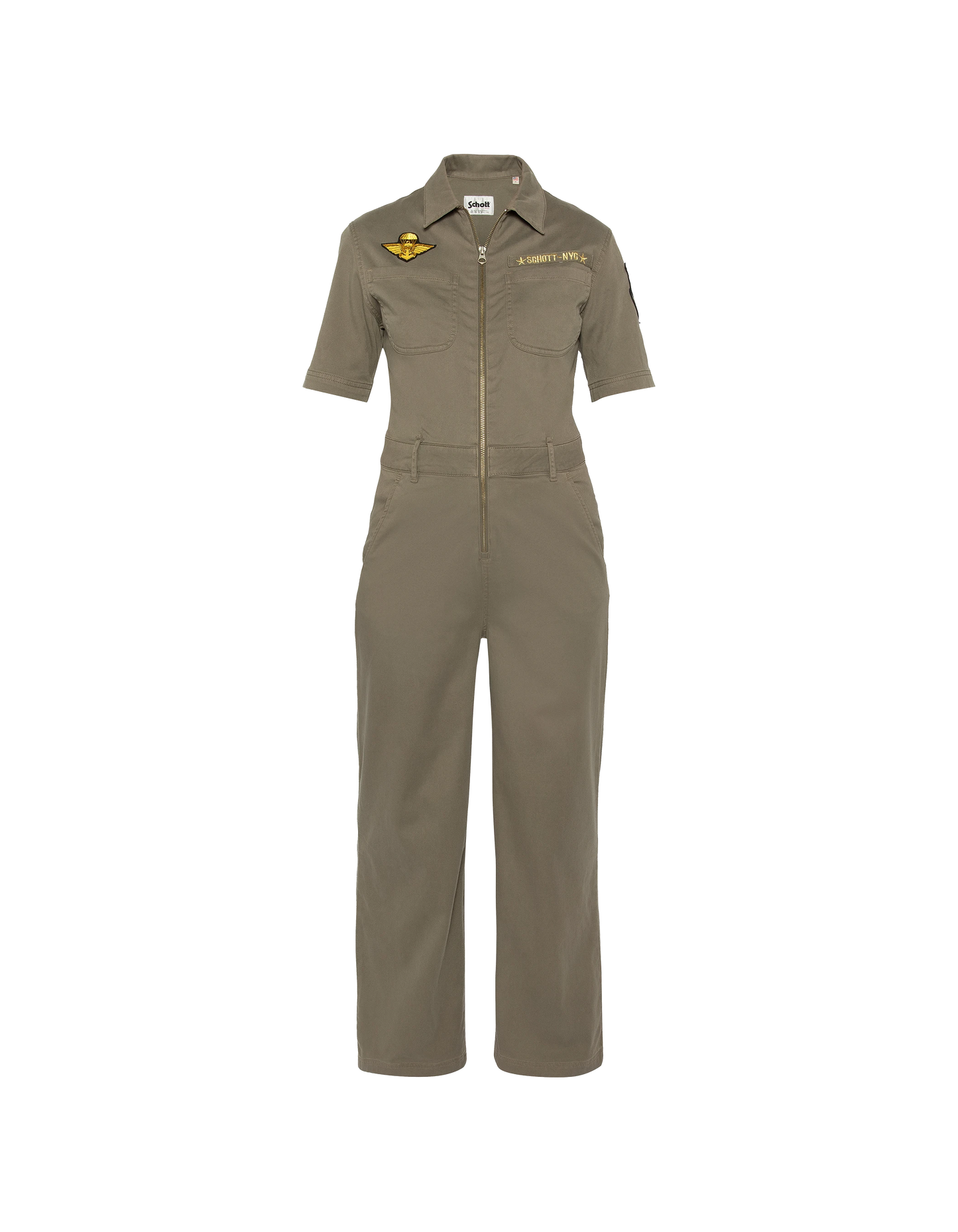 Combinaison kaki clair manches courtes army