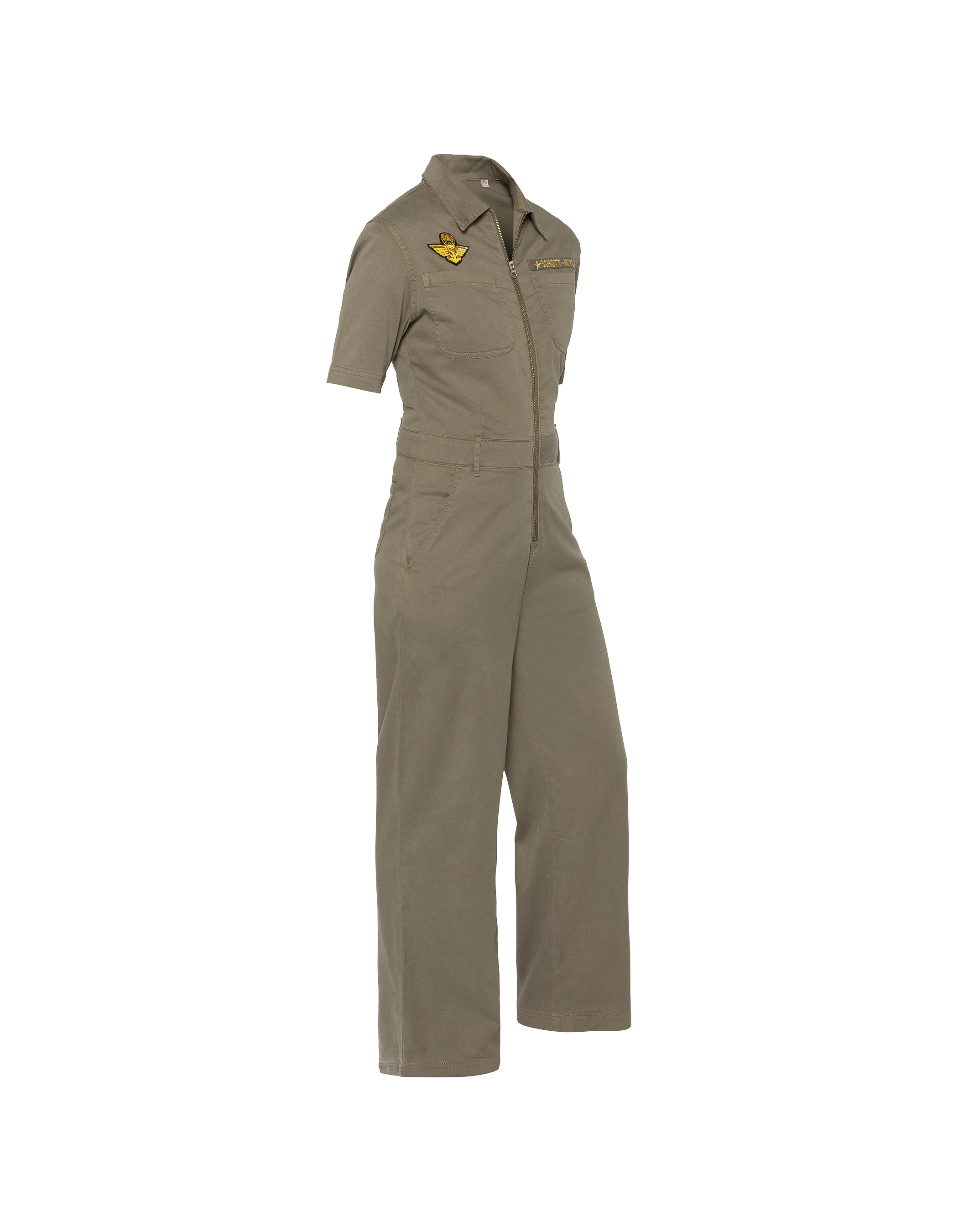 Combinaison kaki clair manches courtes army-7