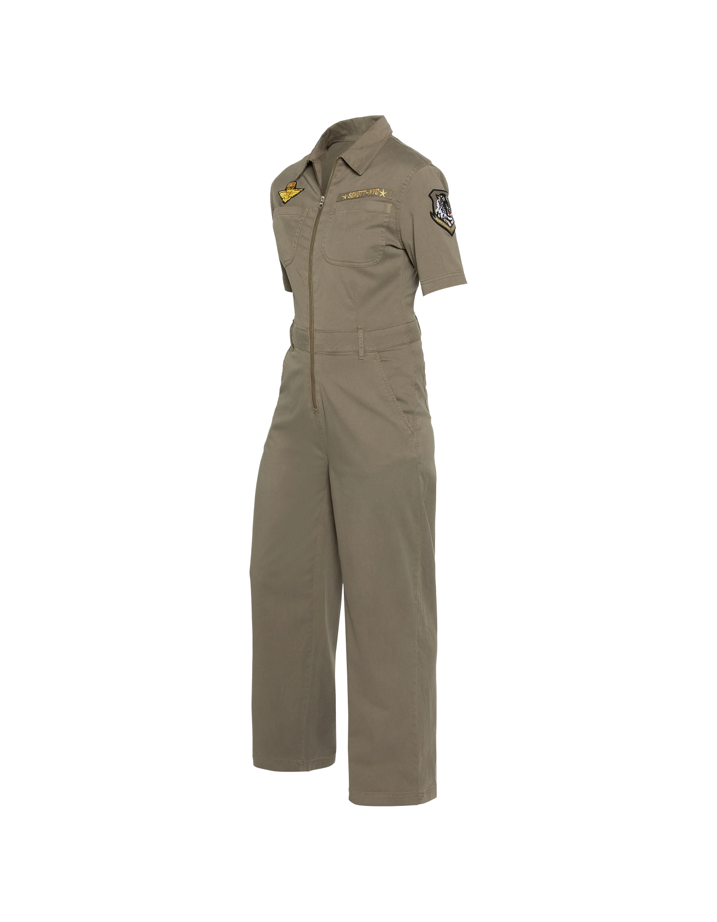 Combinaison kaki clair manches courtes army