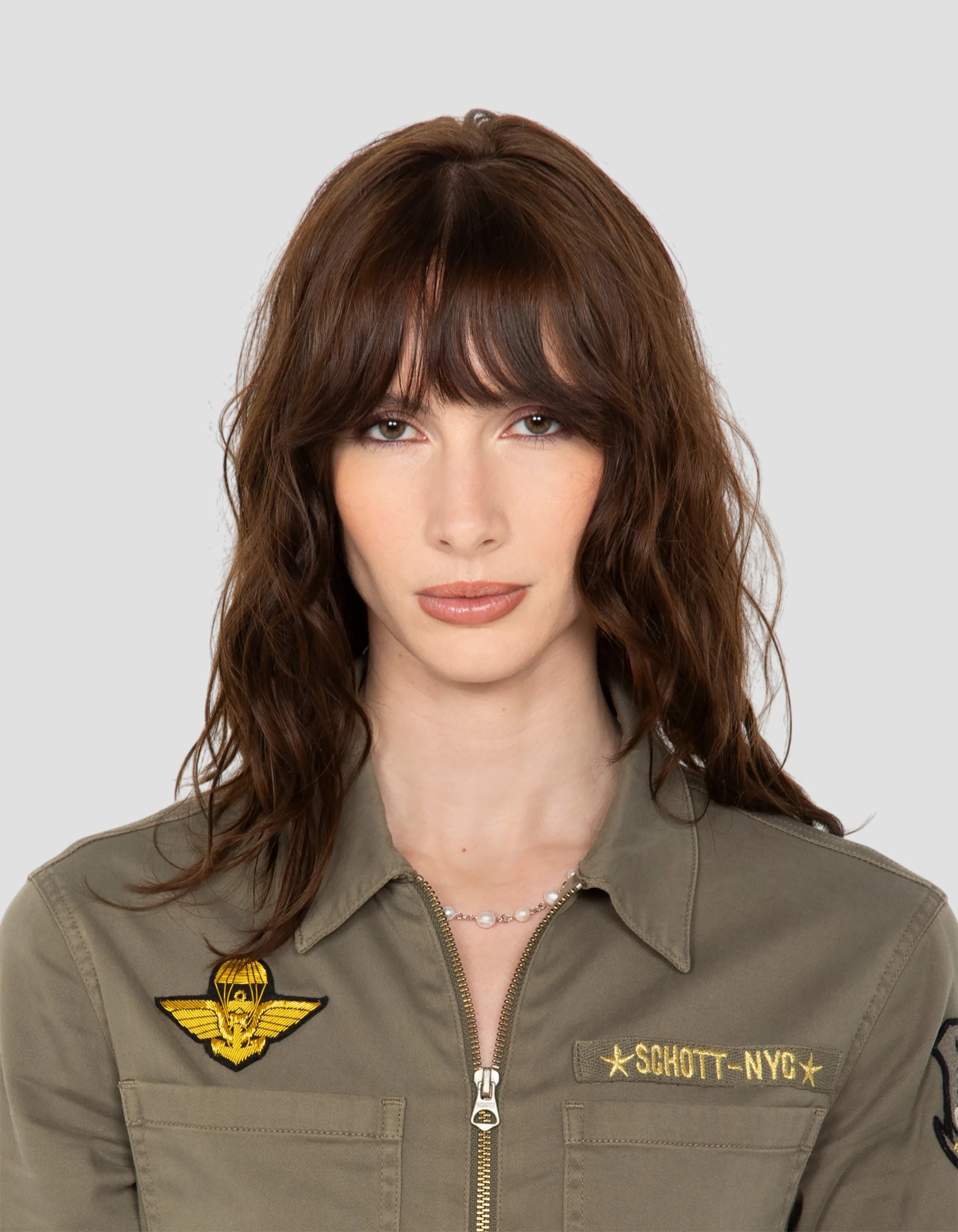 Combinaison kaki clair manches courtes army-5