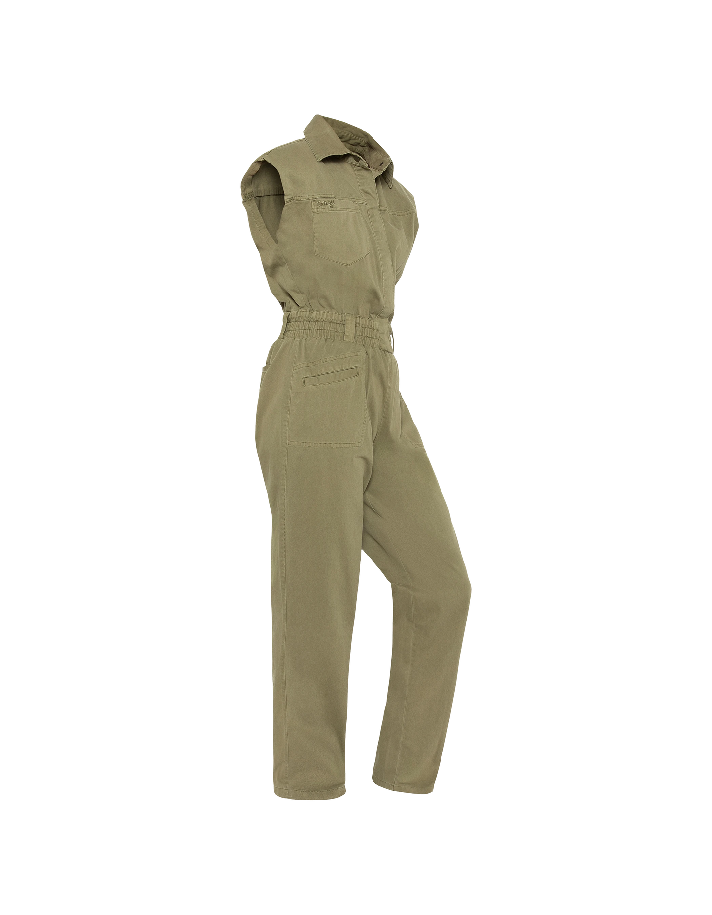 Combinaison saharienne kaki clair sans manches