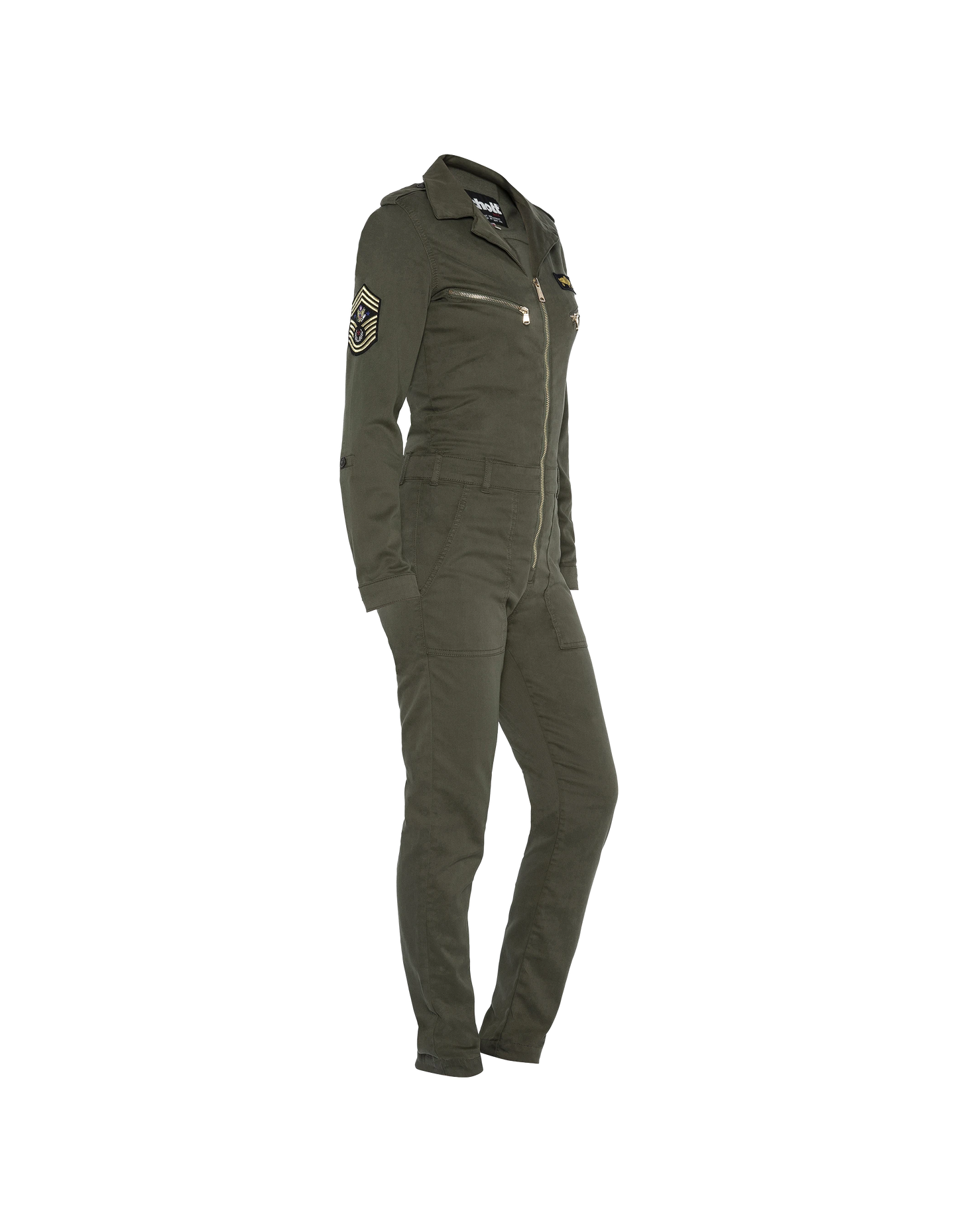 Combinaison légère et badgée kaki