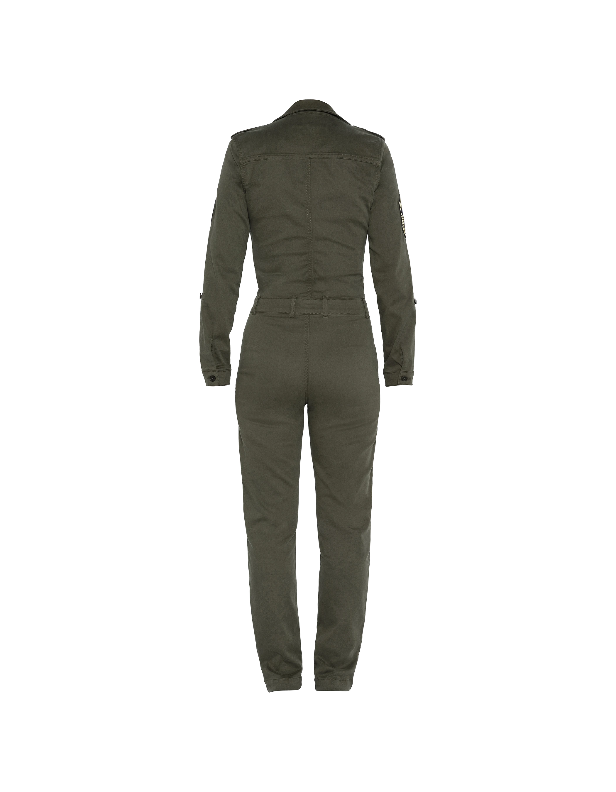 Combinaison légère et badgée kaki-2
