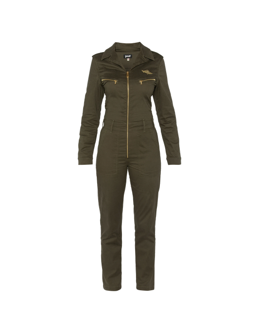 Combinaison slim souple et confortable kaki