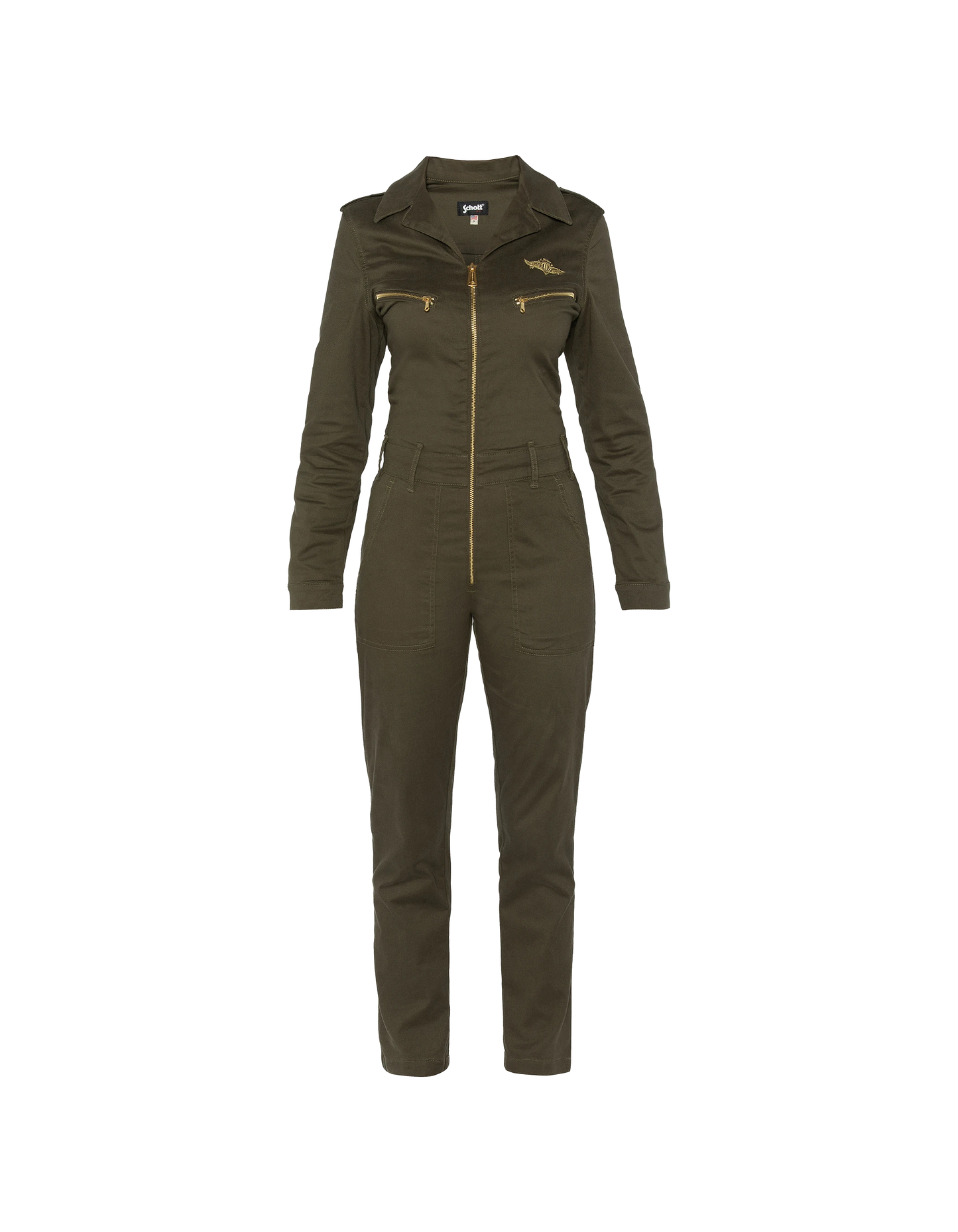 Soft and comfortable khaki slim combination