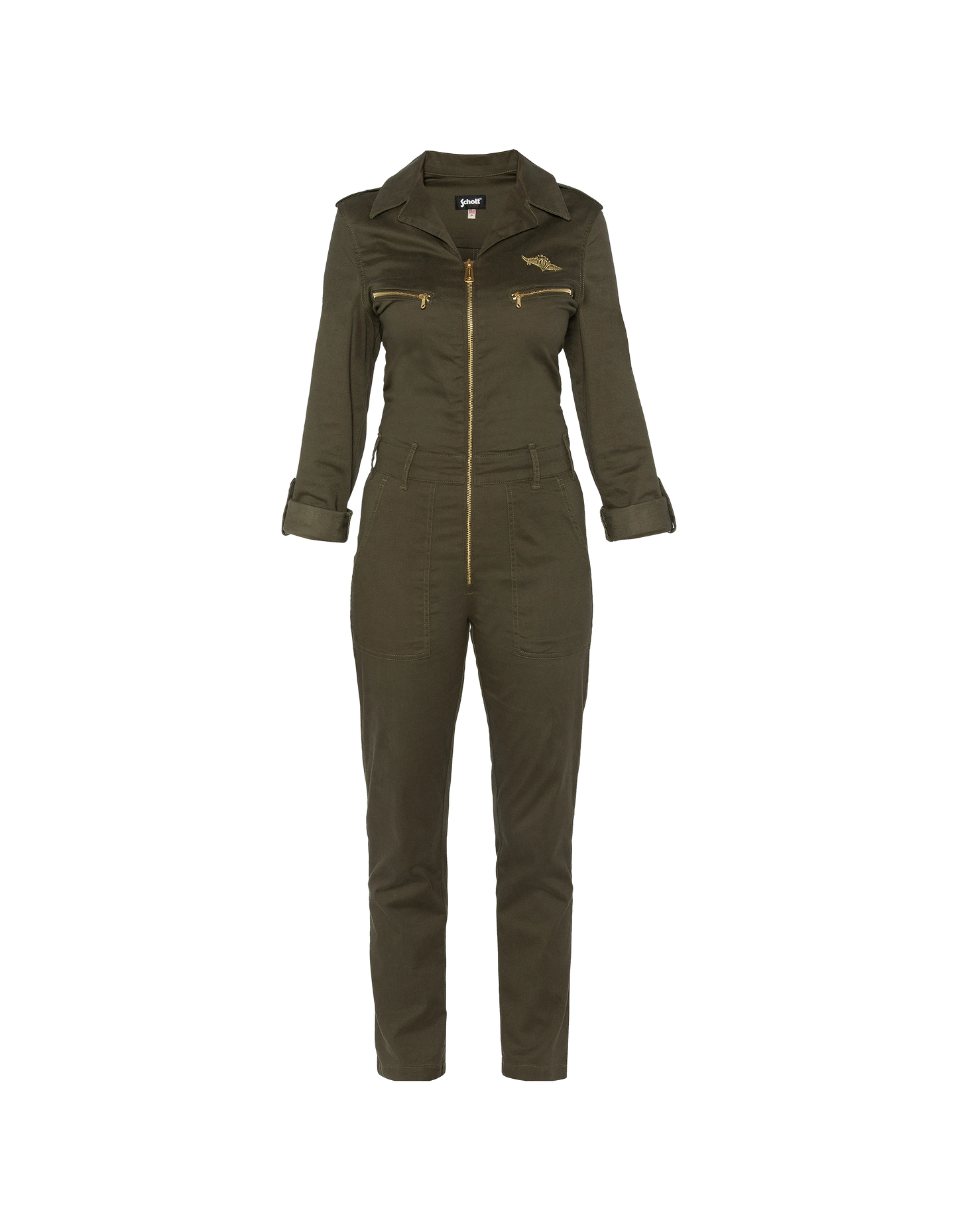 Soft and comfortable khaki slim combination