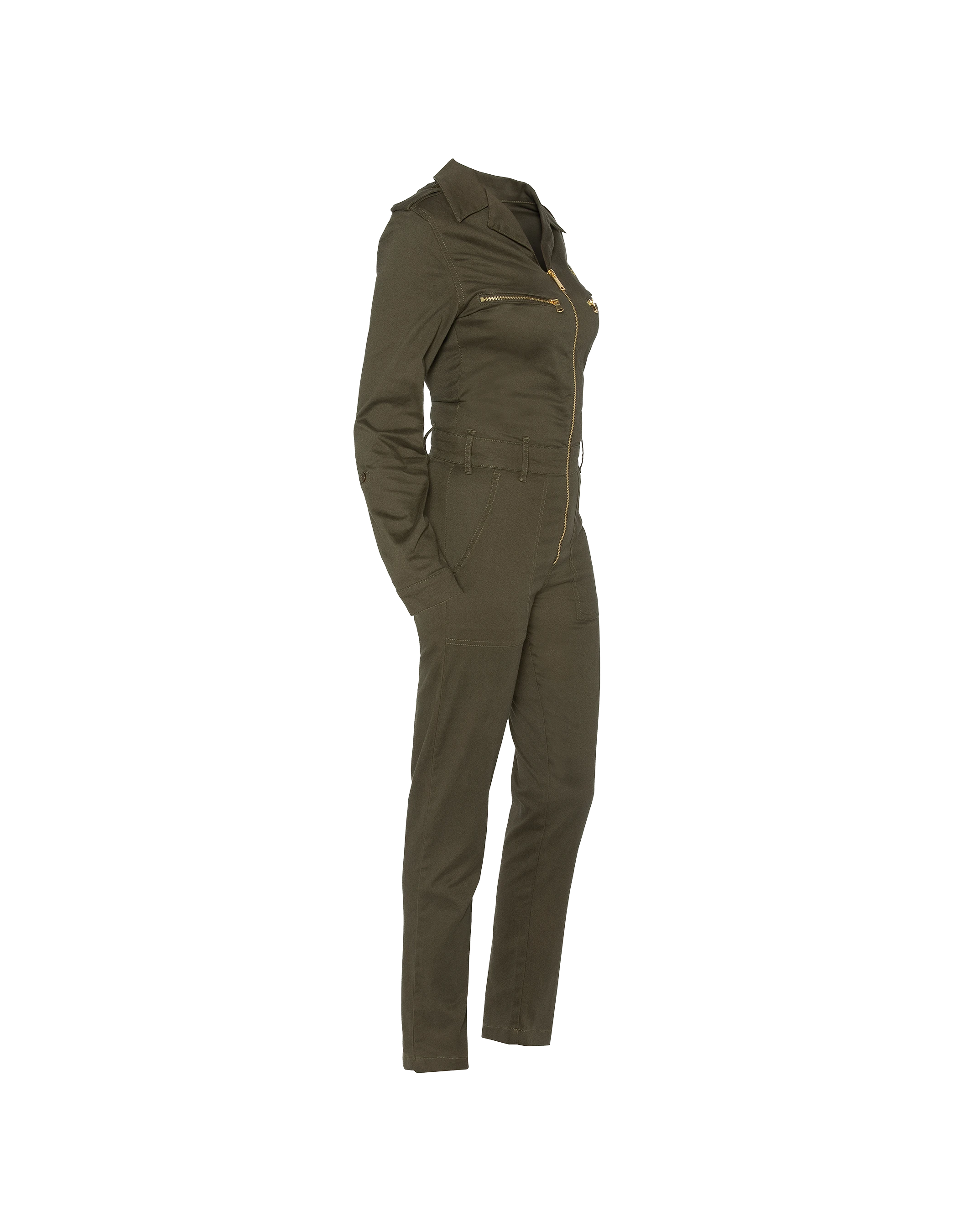 Soft and comfortable khaki slim combination-4