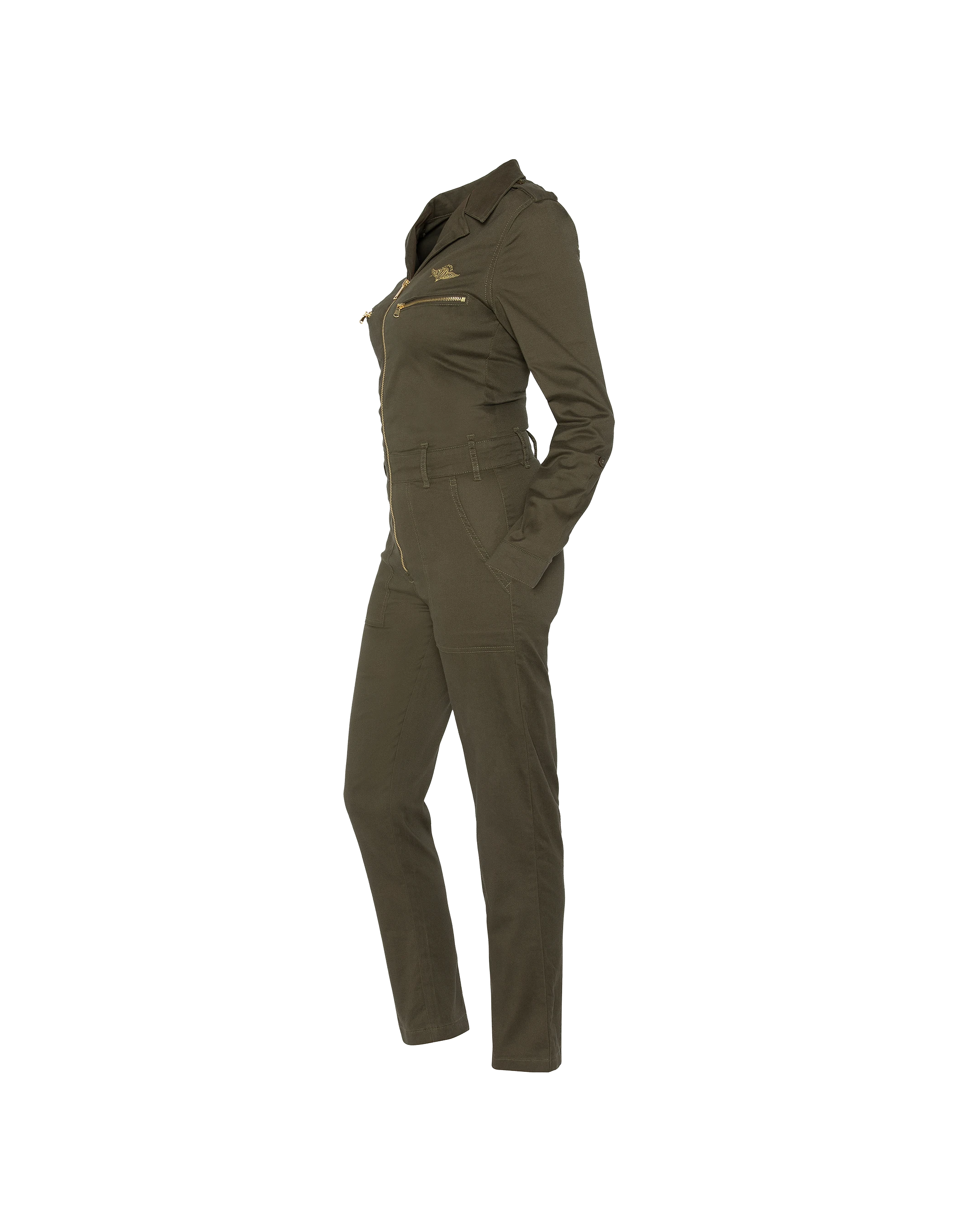 Soft and comfortable khaki slim combination-5