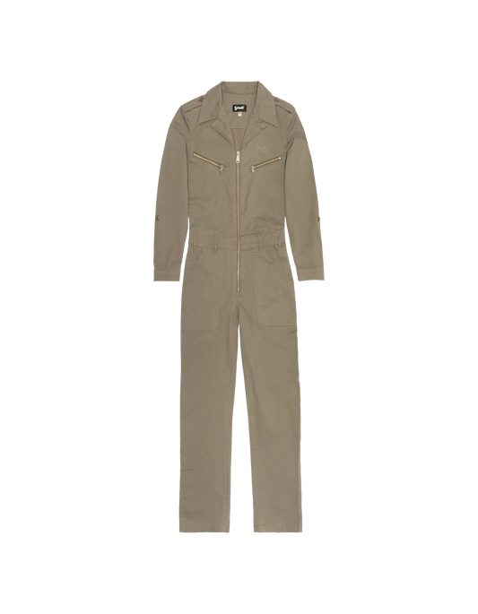 Combinaison kaki clair slim souple et confortable