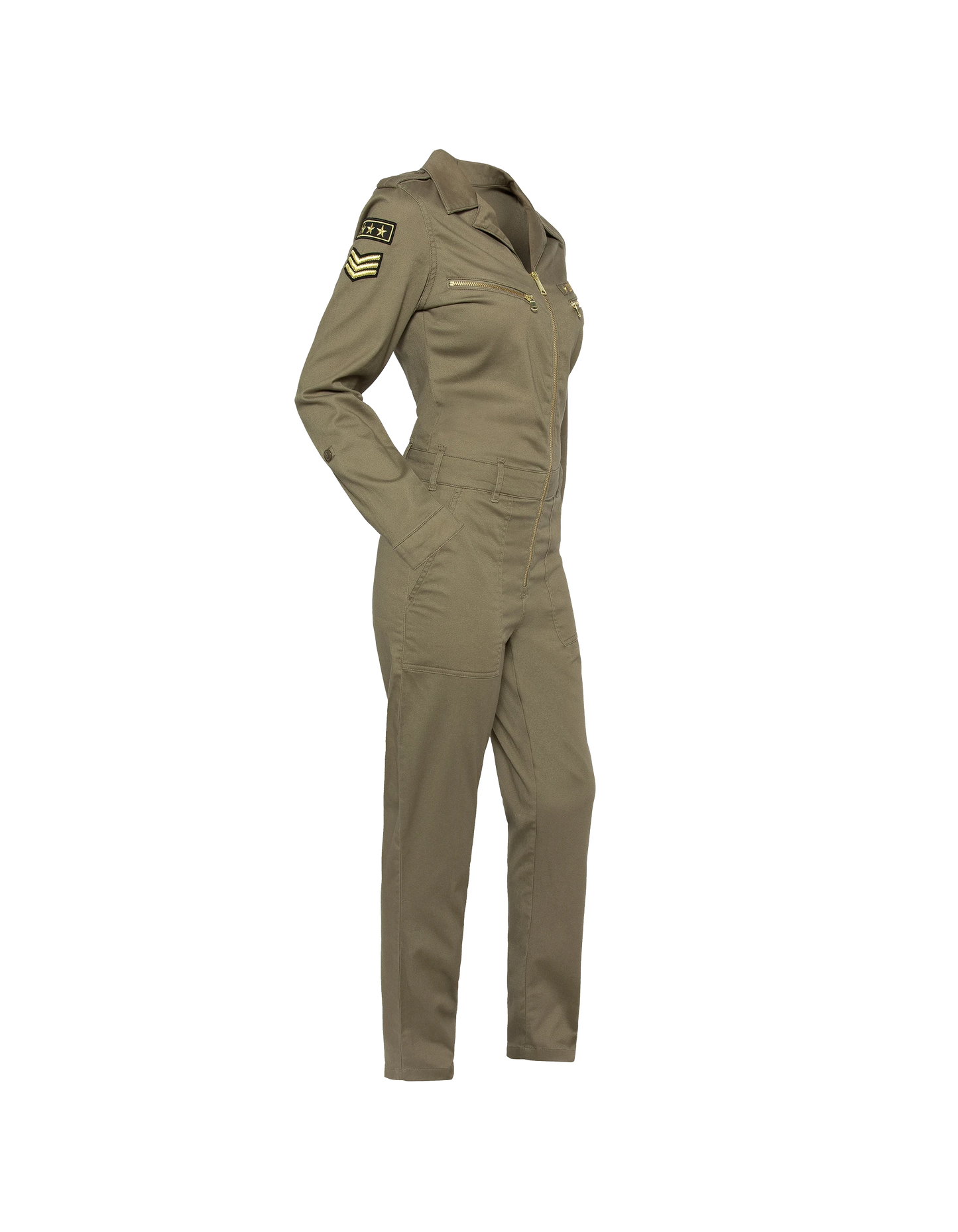 Lichtlicht und leichtere Khaki -Kombination