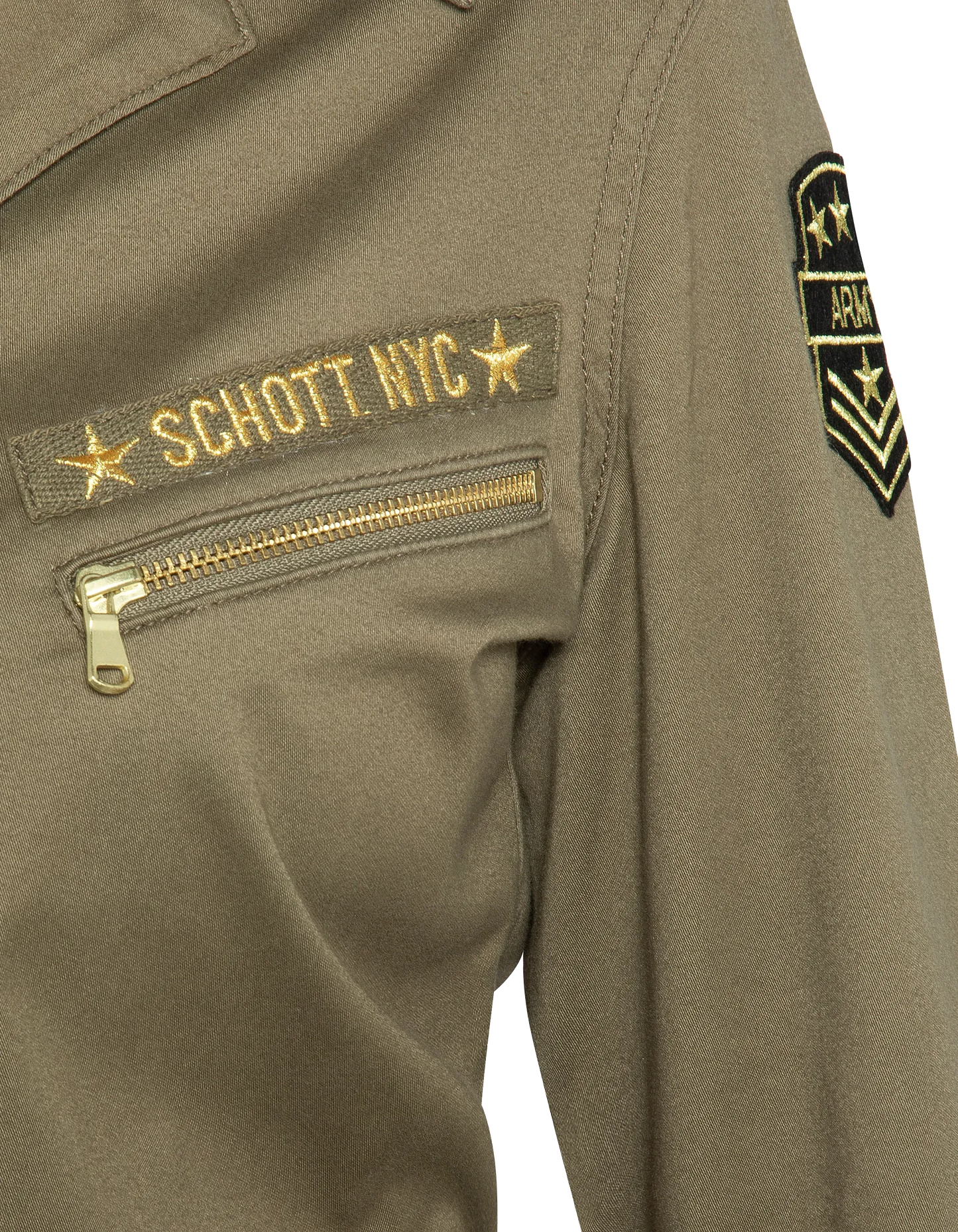 Lichtlicht und leichtere Khaki -Kombination