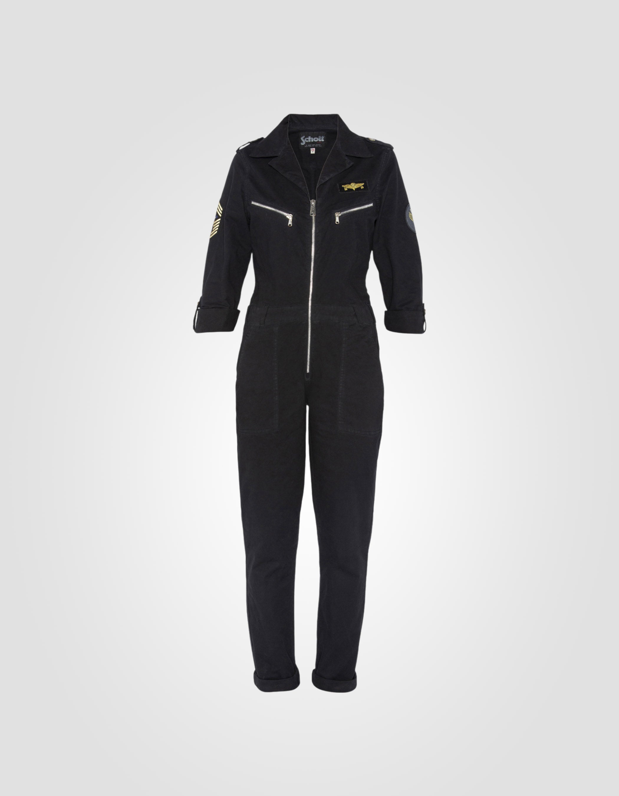 Combinazione slim sottile morbida e comoda nera-7