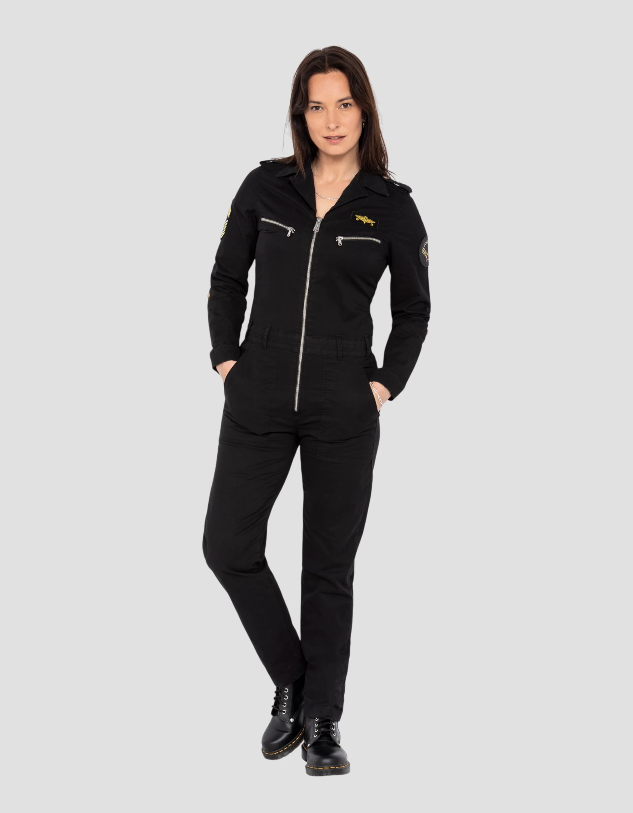 Combinazione slim sottile morbida e comoda nera-1