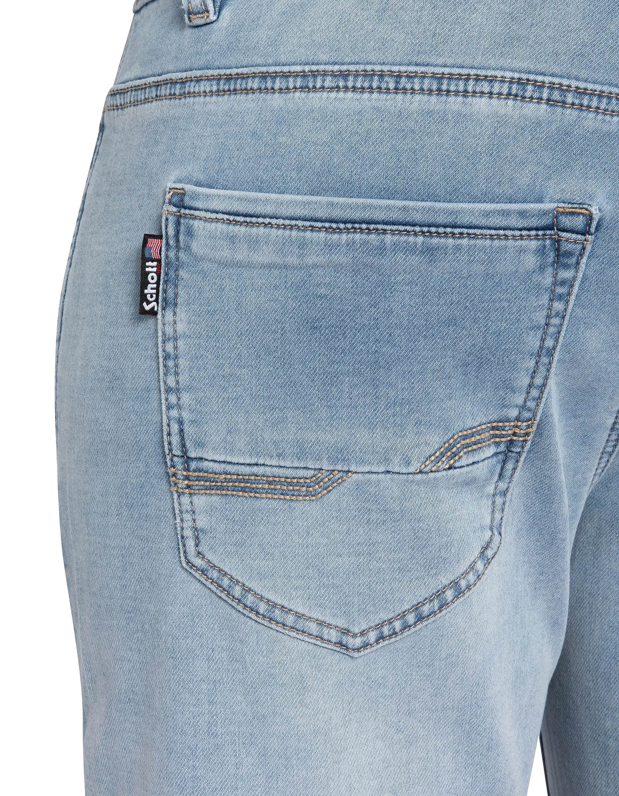 Blaue Jeansshorts-5