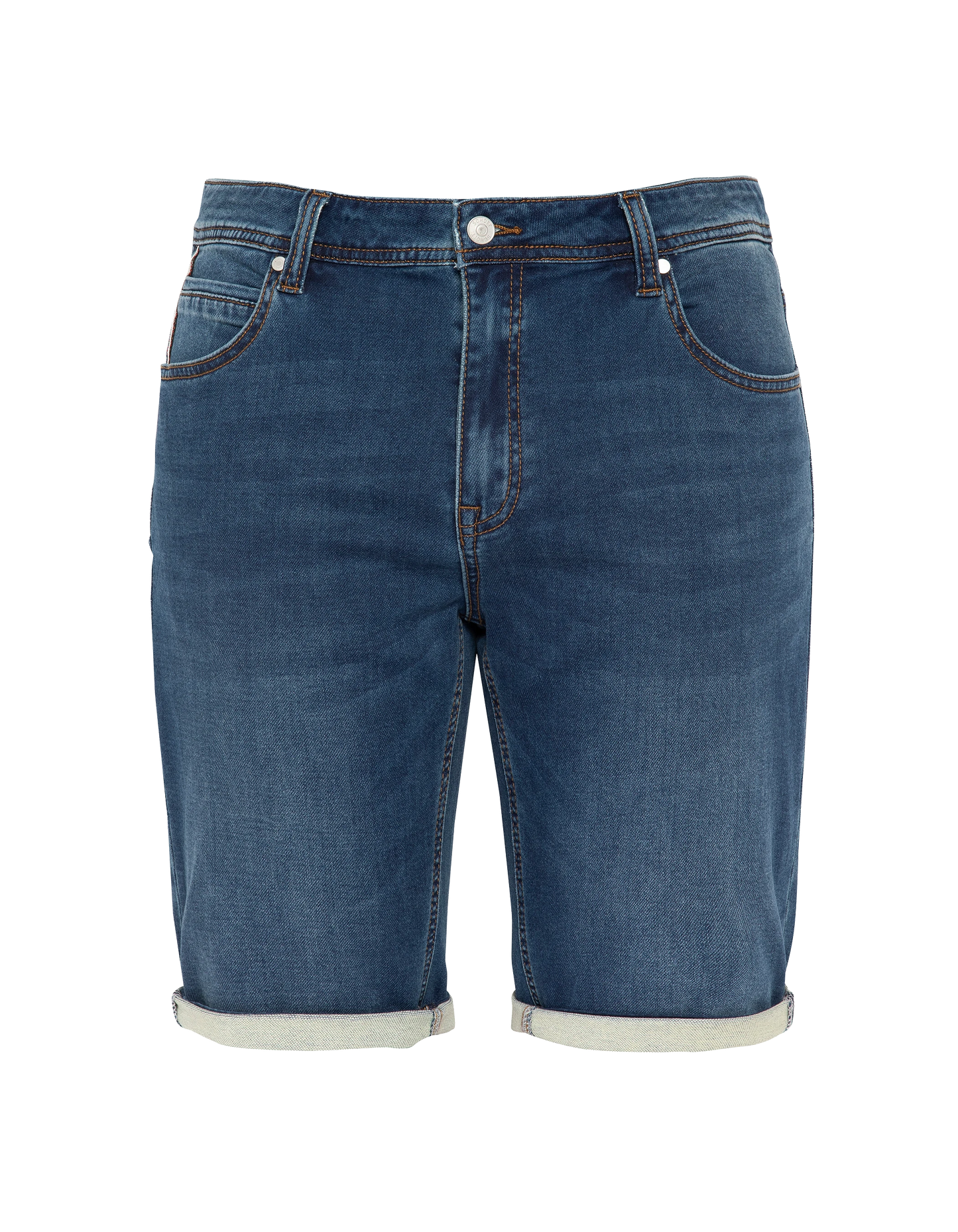Dark blue denim shorts