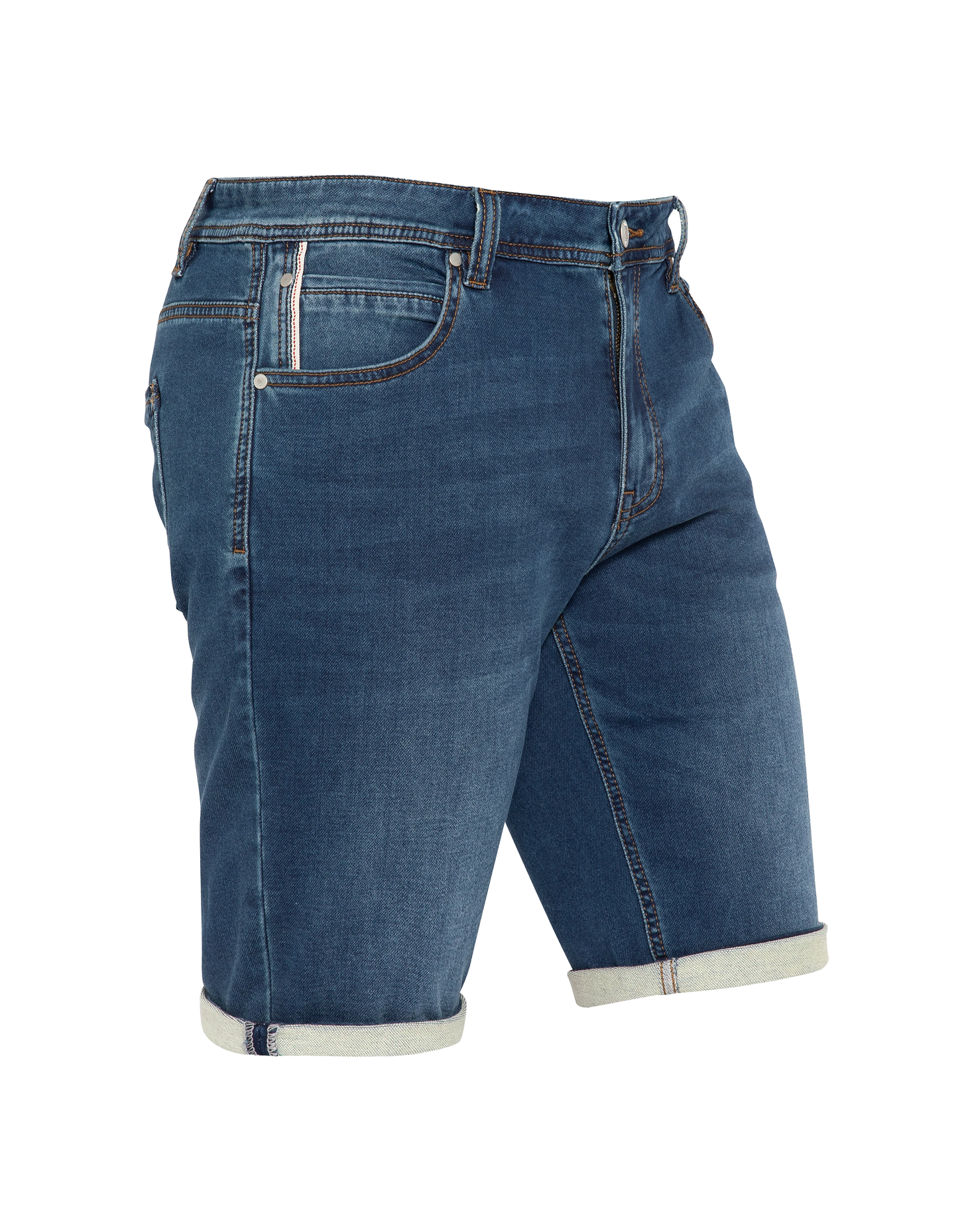 Dark blue denim shorts