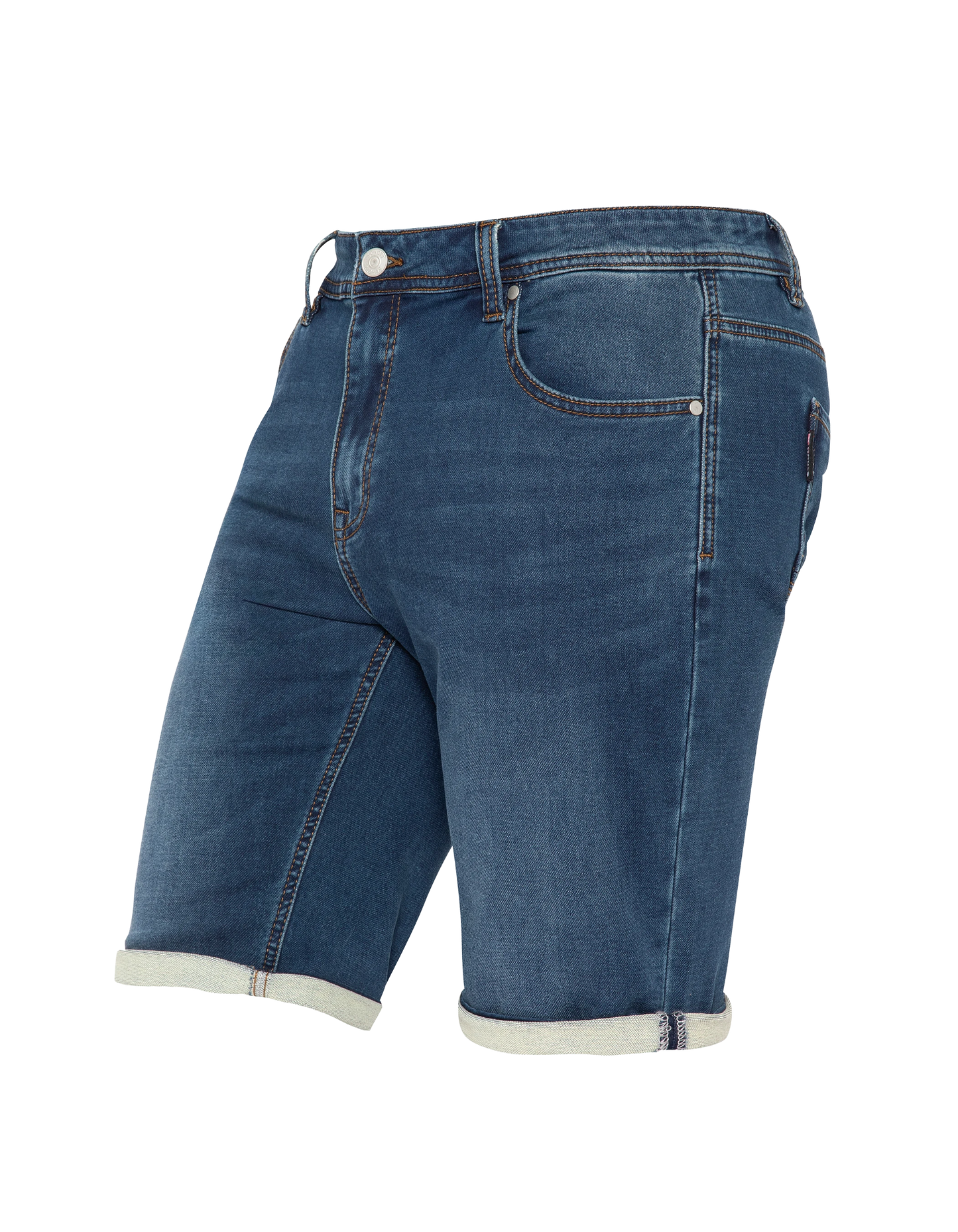 Dark blue denim shorts