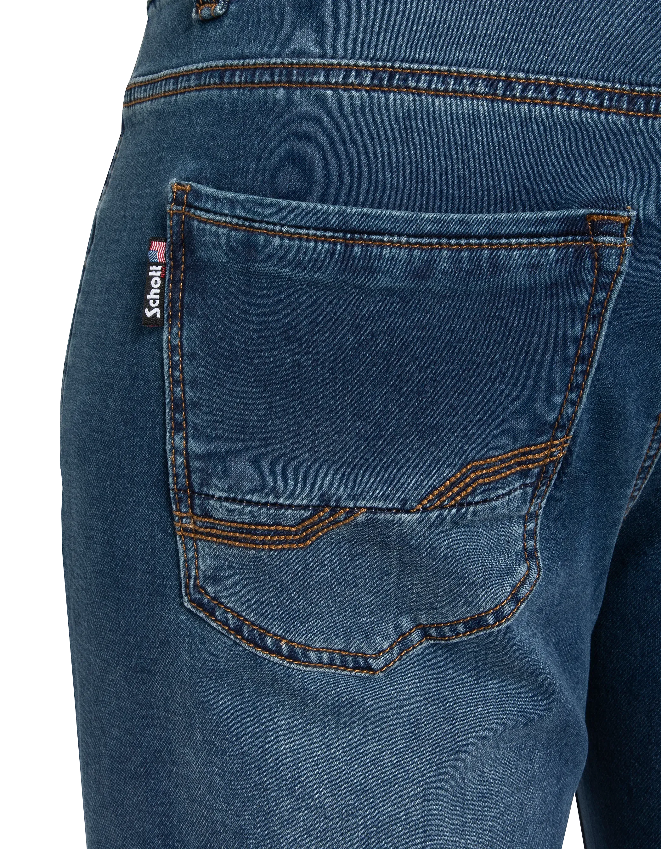 Dark blue denim shorts-5