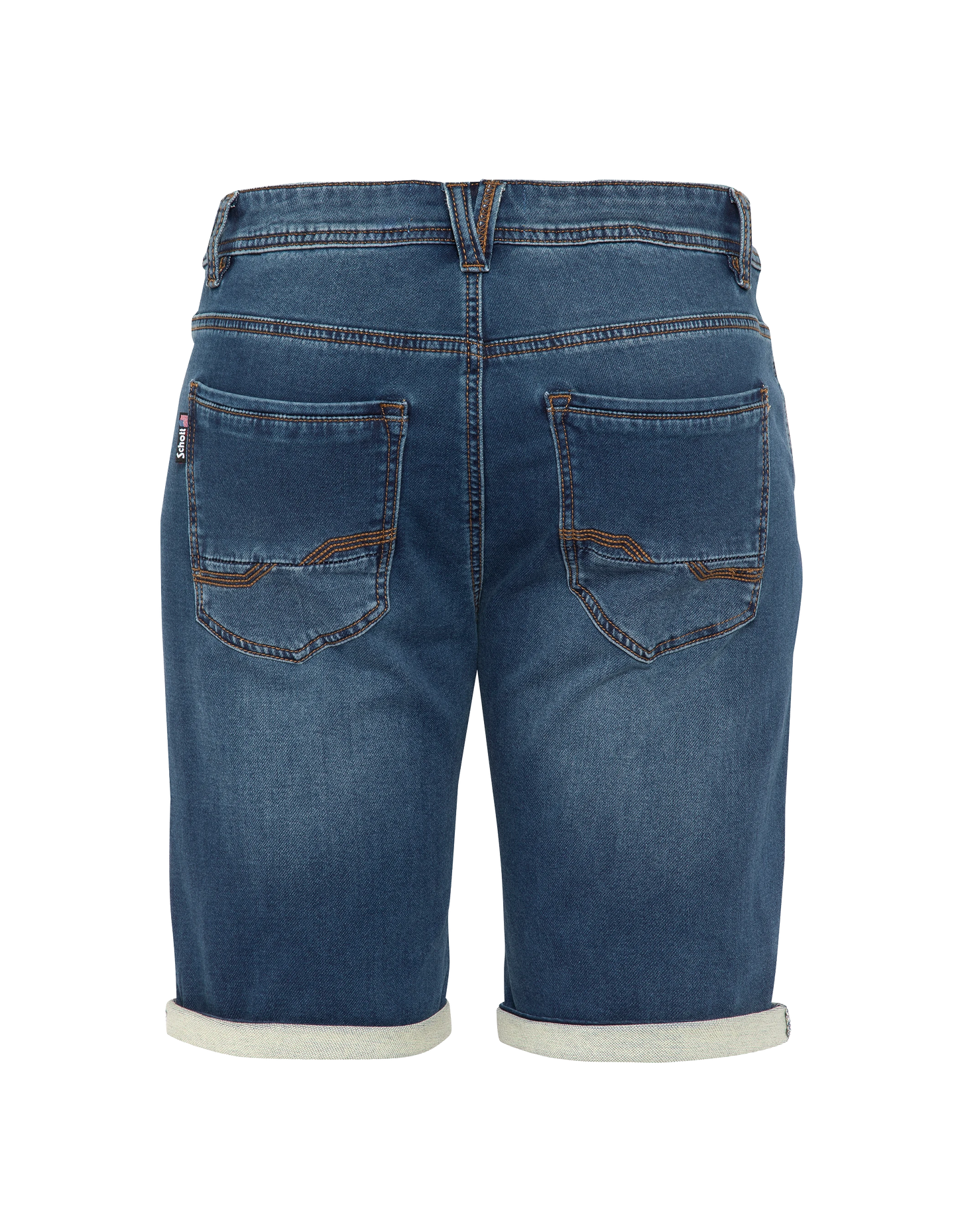 Dark blue denim shorts