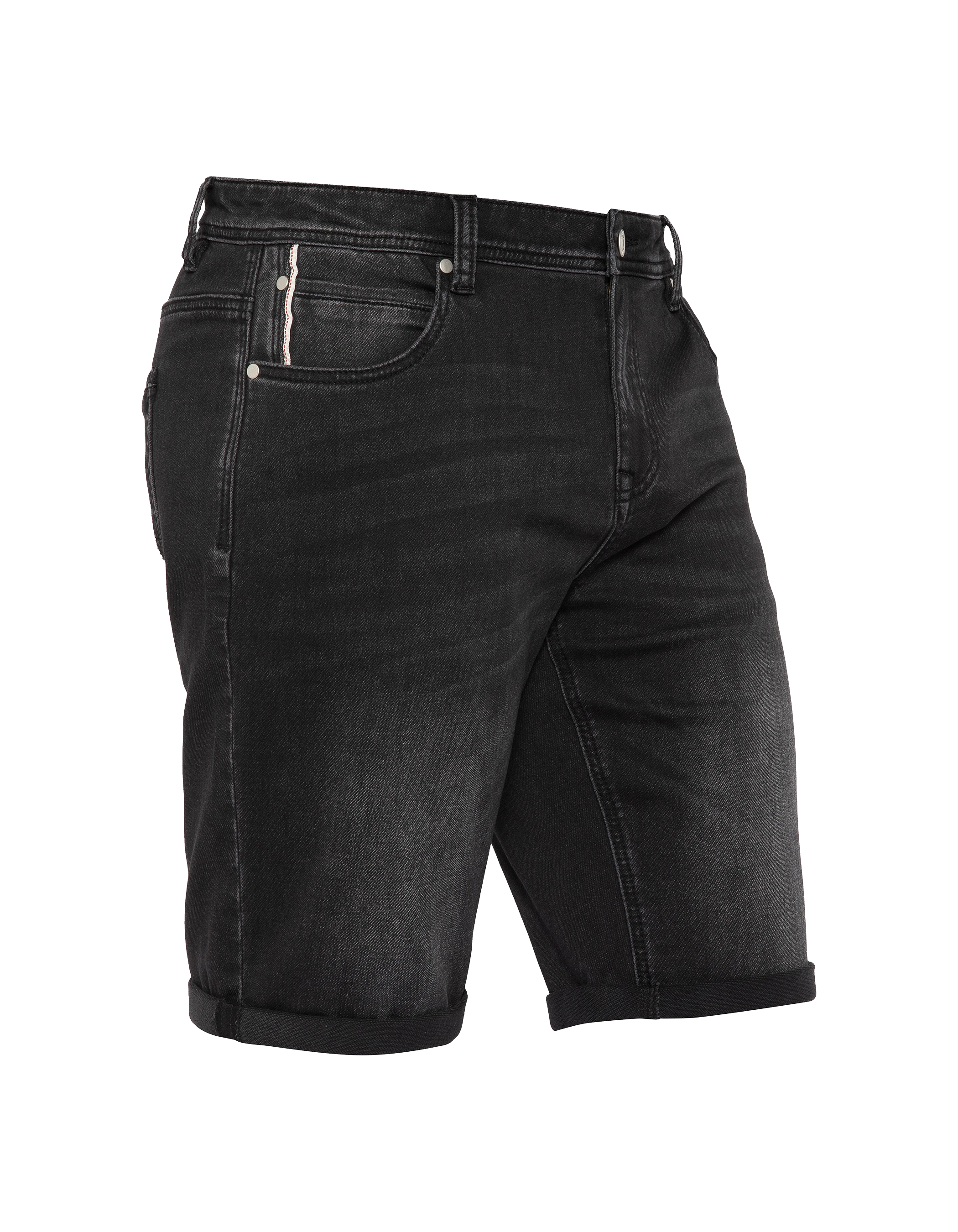 Graue Jeansshorts-3