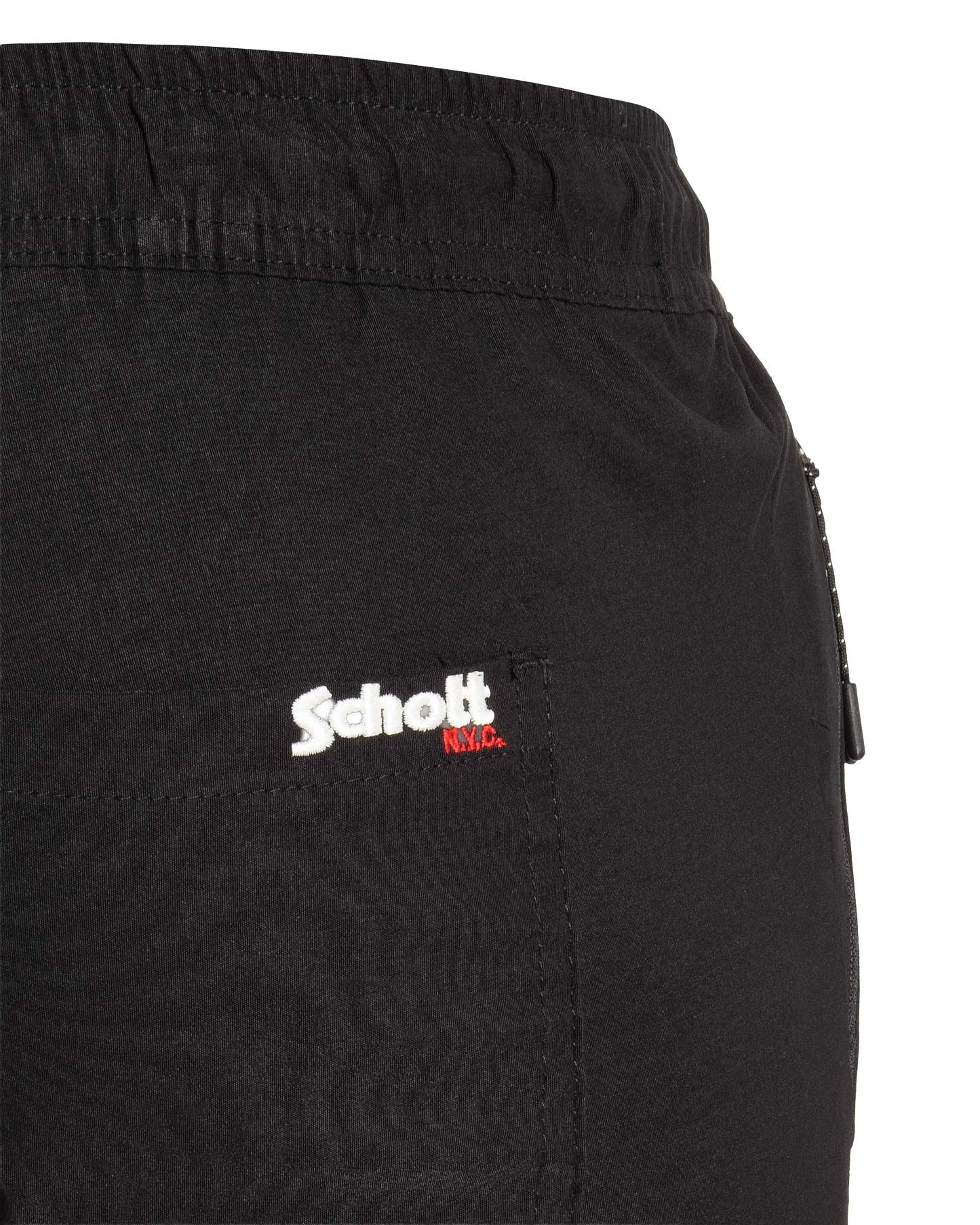 Black chino-jogger pants