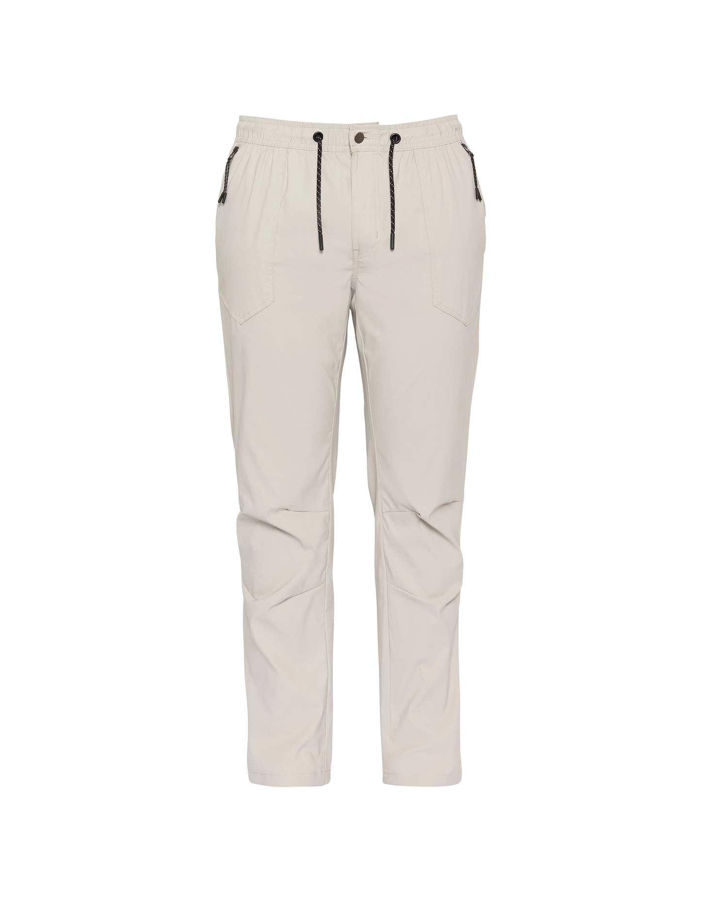 Light gray chino-jogger pants