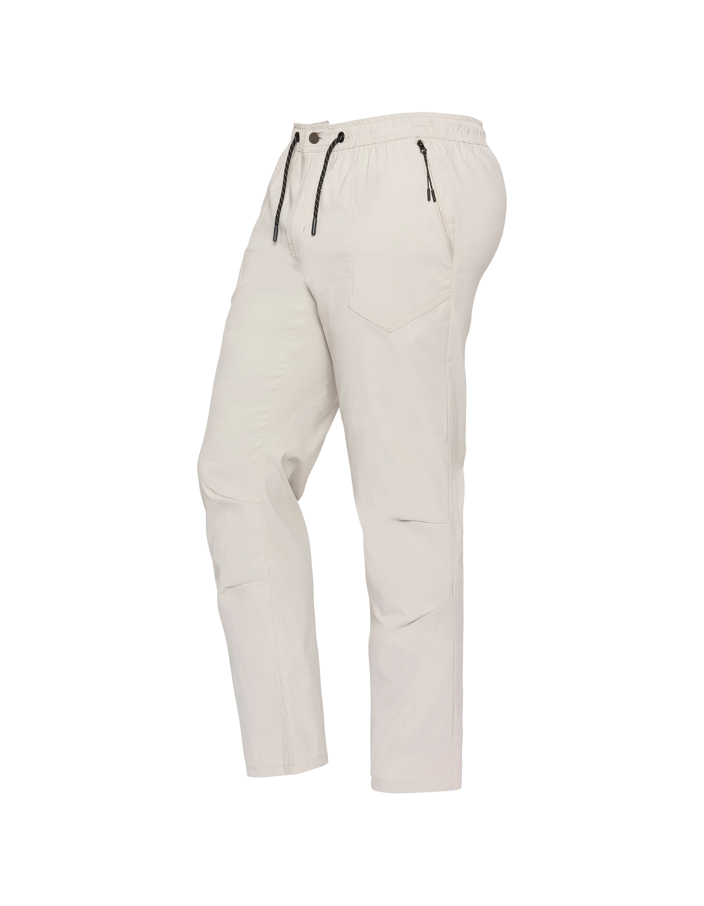 Light gray chino-jogger pants