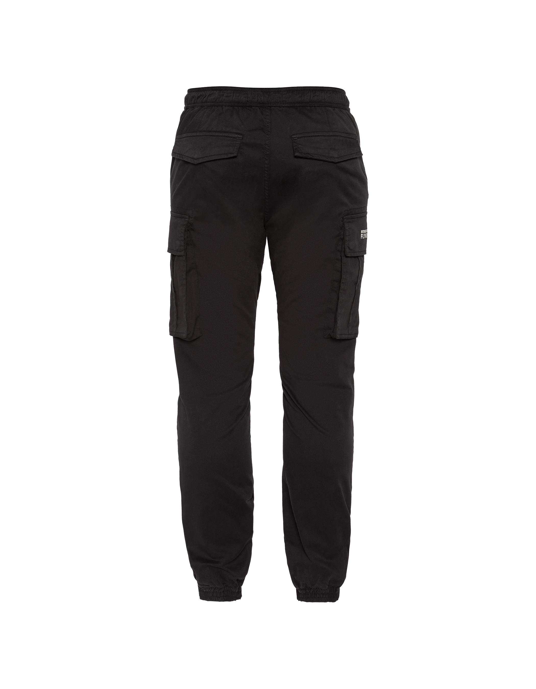 Black stretch cargo pants-2