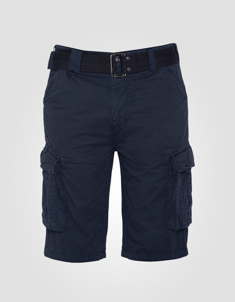 Multipoche navy blue cargo shorts - Trranger30 | Schott NYC®