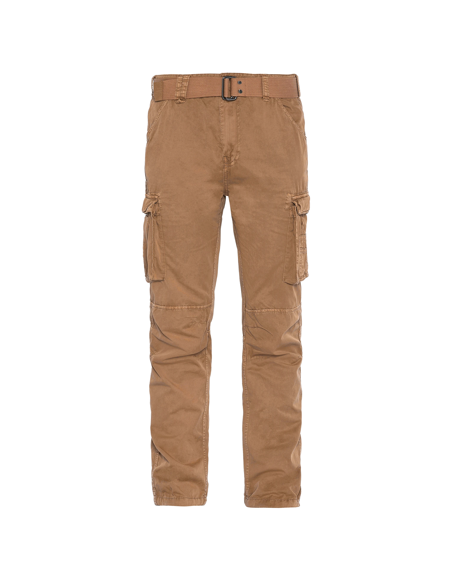 Multipoche beige slim cargo pants