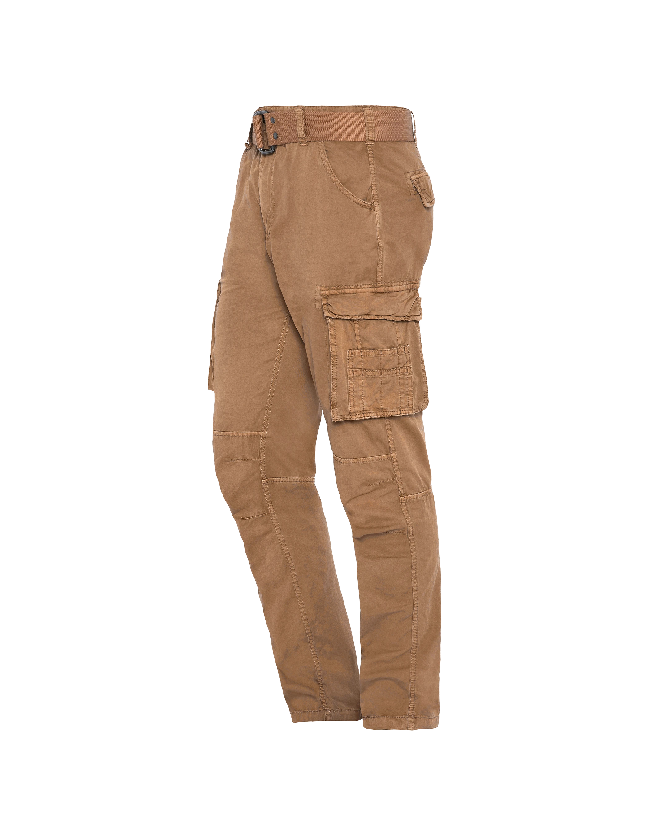 Multipoche beige slim cargo pants-4